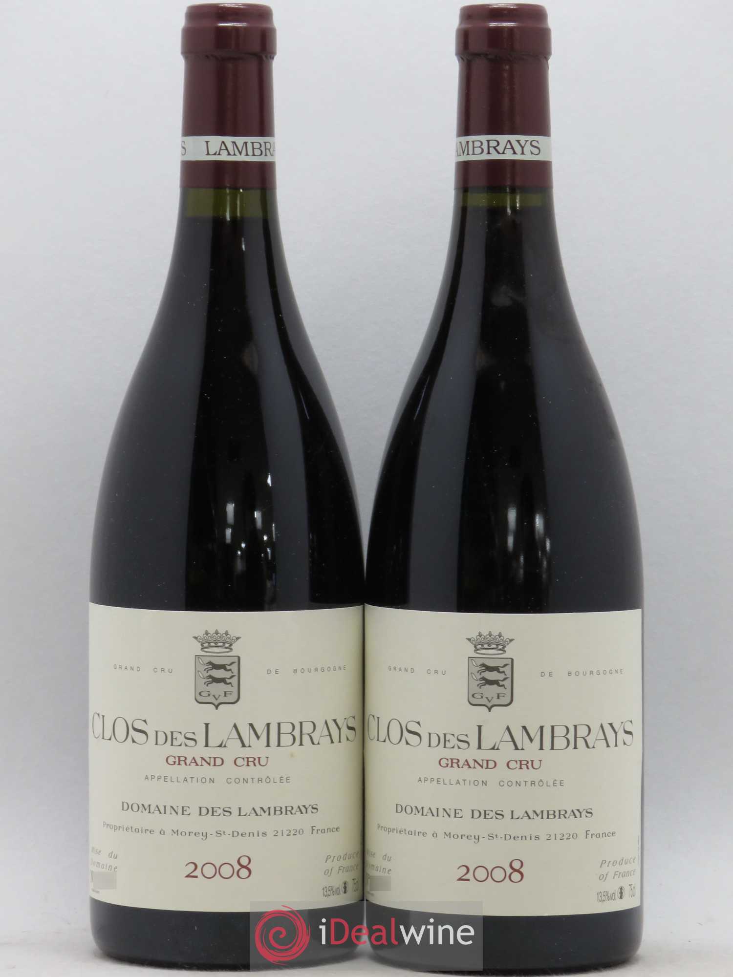 Clos des Lambrays Grand Cru Domaine des Lambrays 2008 - Lot de 2 bouteilles - 0