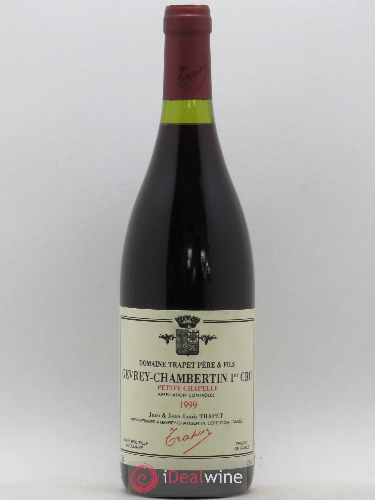Gevrey-Chambertin 1er Cru Petite Chapelle Domaine Trapet 1999 - Lot de 1 bouteille - 0
