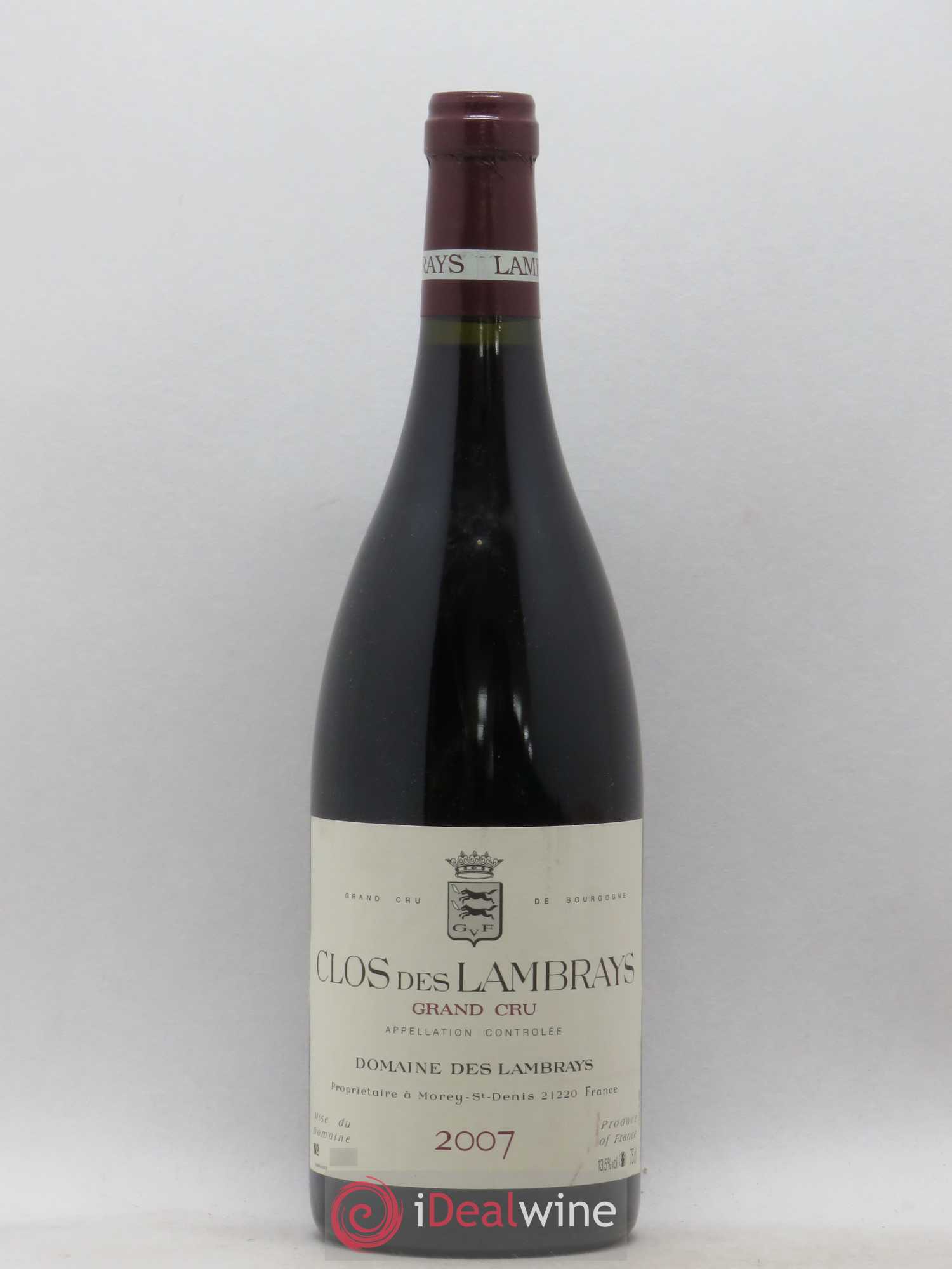 Clos des Lambrays Grand Cru Domaine des Lambrays 2007 - Lot de 1 bouteille - 0
