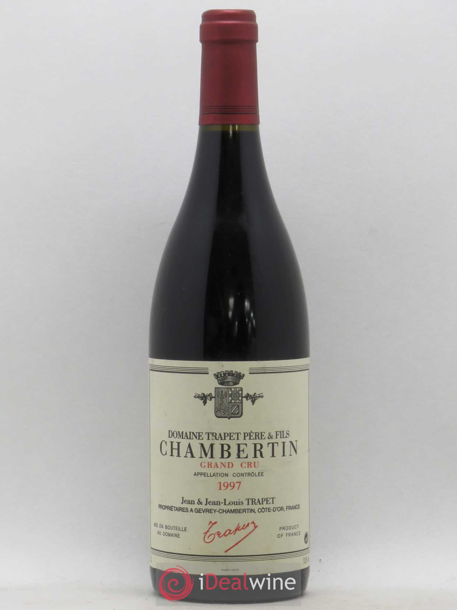 Chambertin Grand Cru Domaine Trapet 1997 - Lot de 1 bouteille - 0