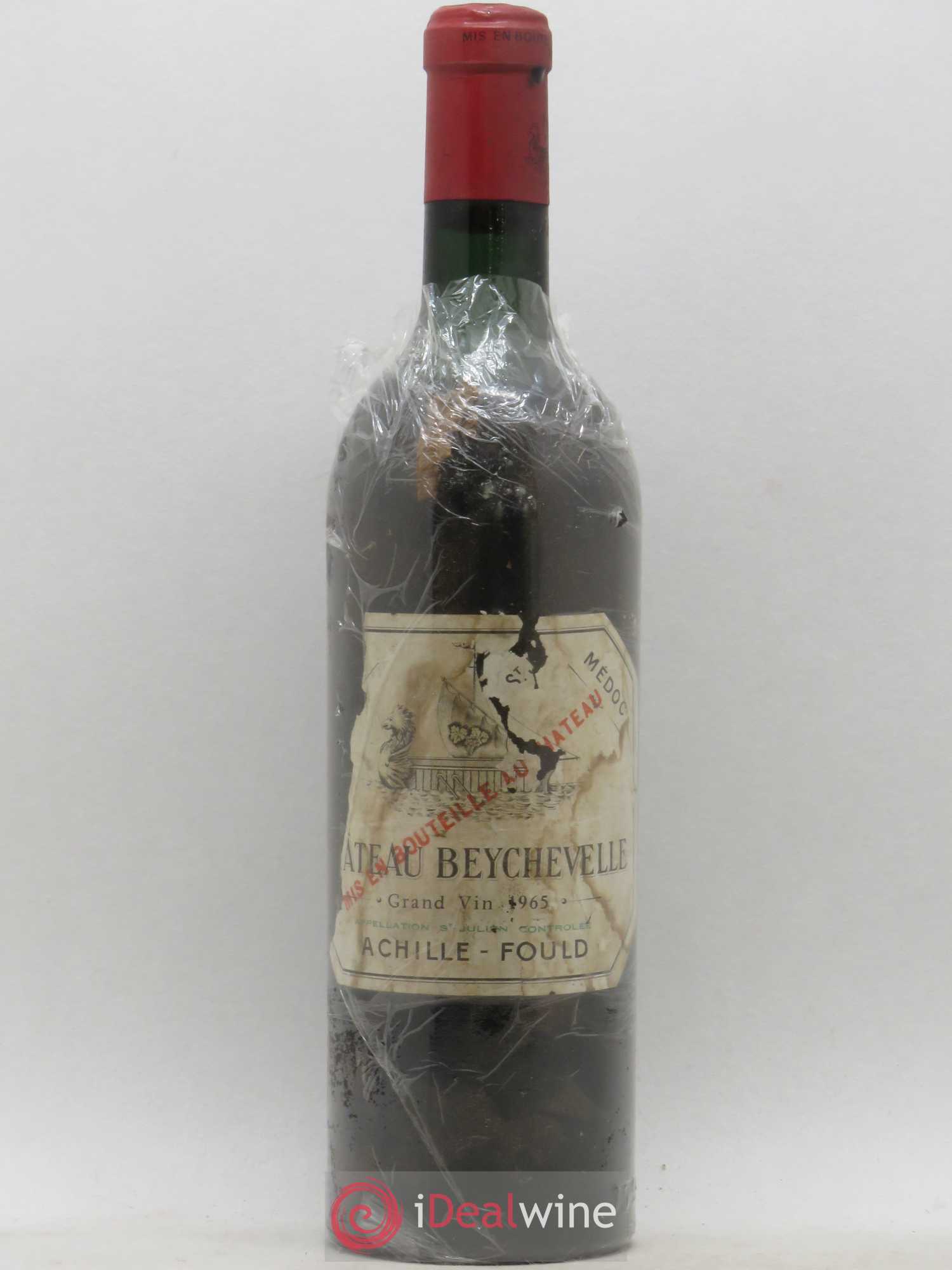 Château Beychevelle 4ème Grand Cru Classé 1965 - Lot de 1 bouteille - 0