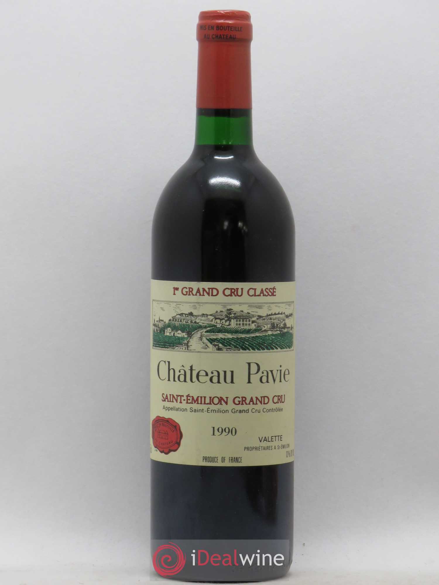 Château Pavie 1er Grand Cru Classé A 1990 - Lot de 1 bouteille - 0