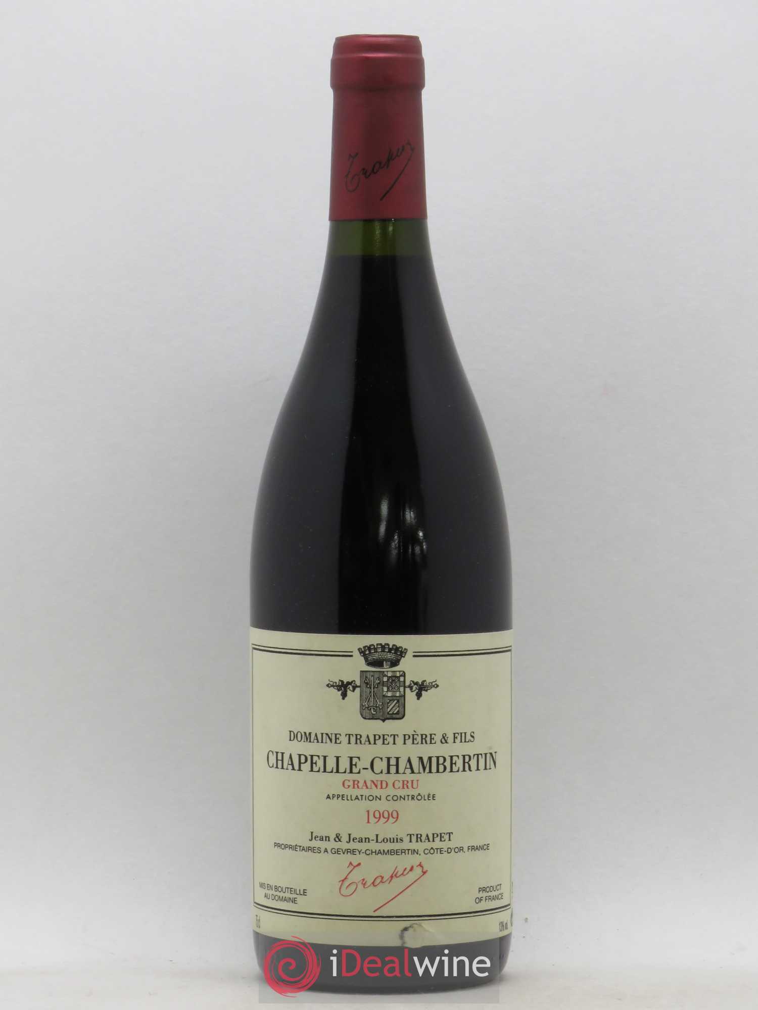Chapelle-Chambertin Grand Cru Domaine Trapet 1999 - Lot de 1 bouteille - 0