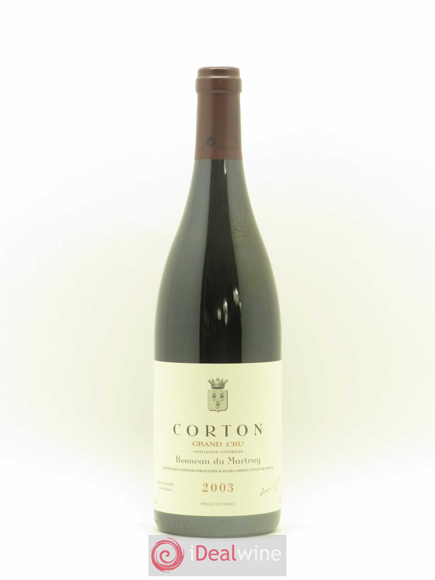Corton Grand Cru Bonneau du Martray (Domaine) 2003 - Lot de 1 bouteille - 0