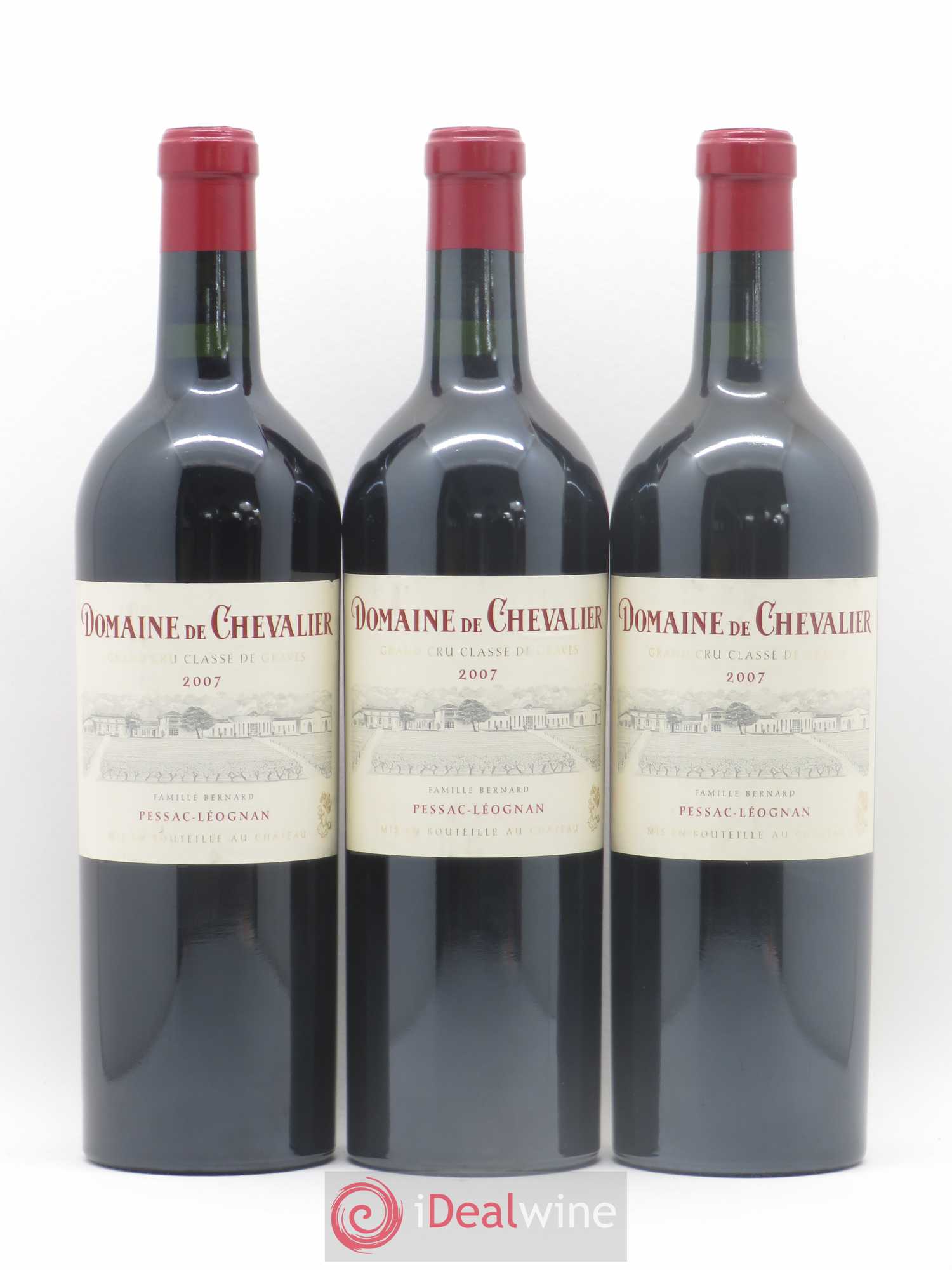 Domaine de Chevalier Cru Classé de Graves 2007 - Lot de 3 bouteilles - 0