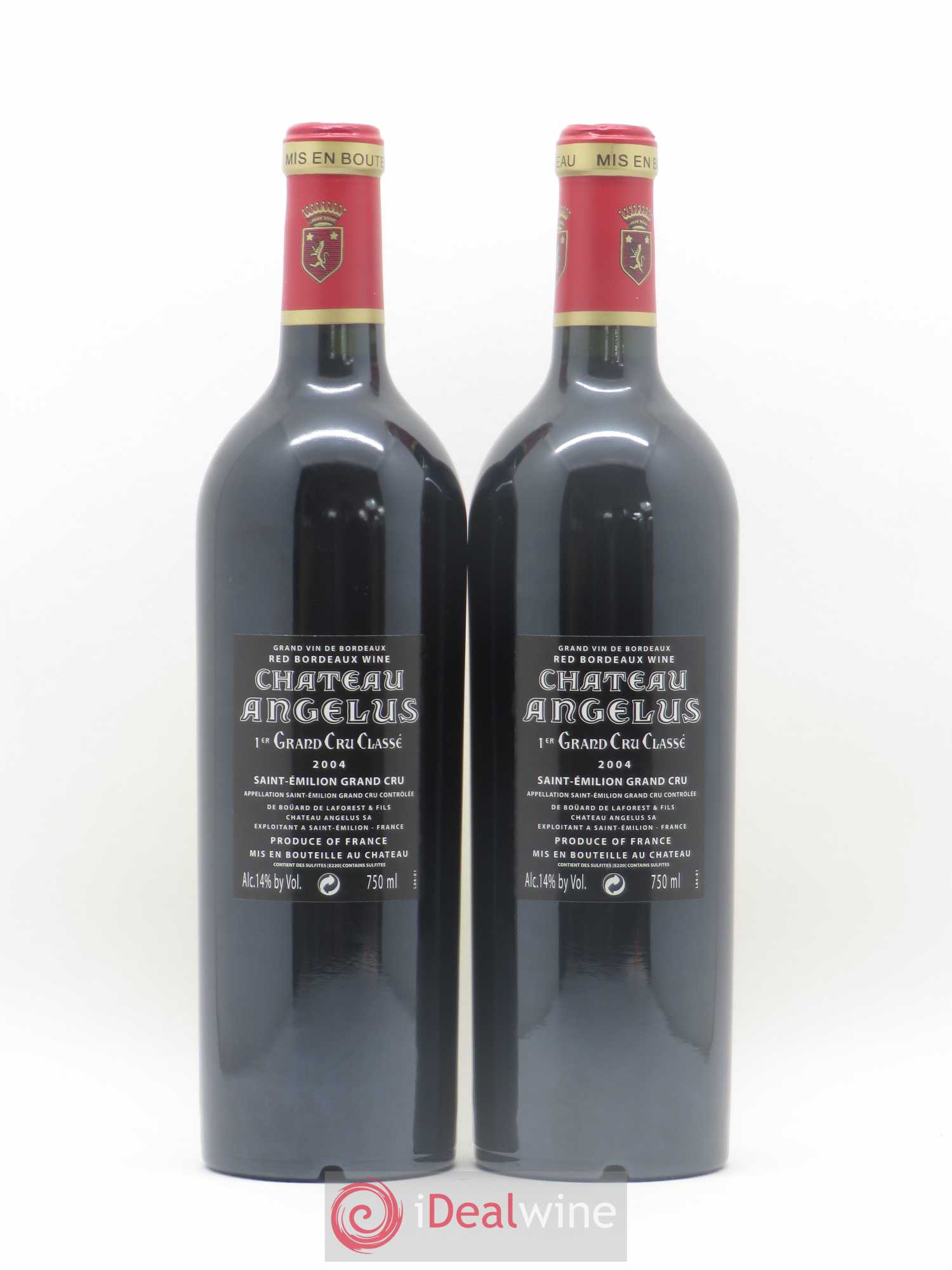 Château Angélus 1er Grand Cru Classé A 2004 - Lot de 2 bouteilles - 1