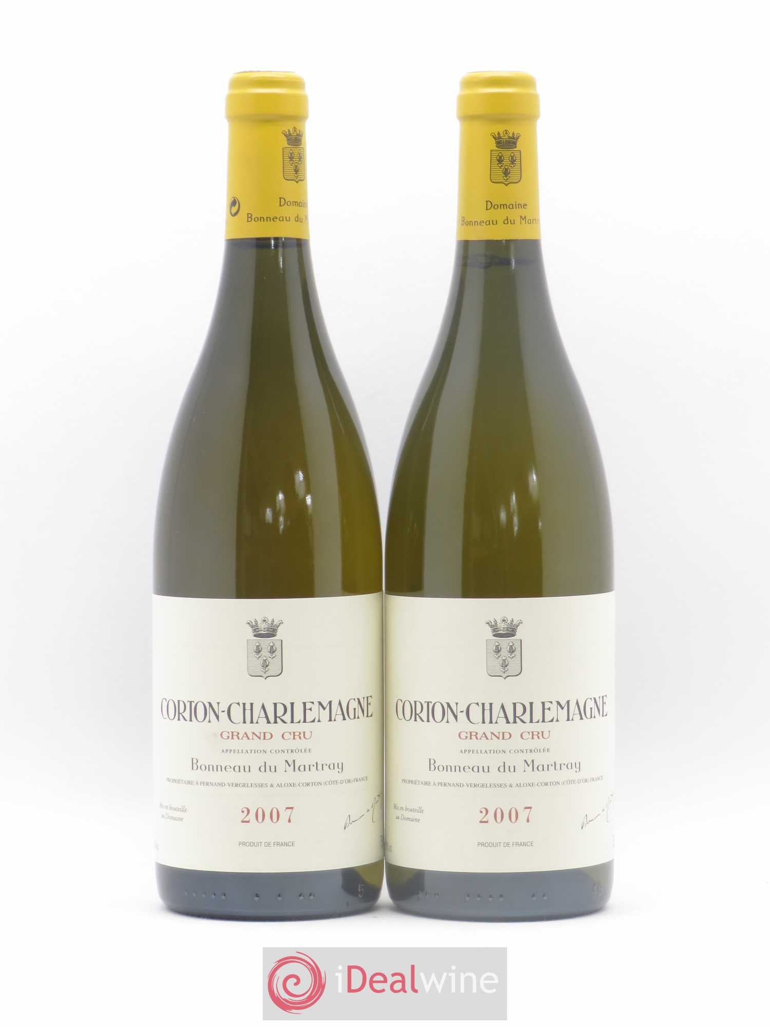 Corton-Charlemagne Grand Cru Bonneau du Martray (Domaine) 2007 - Lot de 2 bouteilles - 0