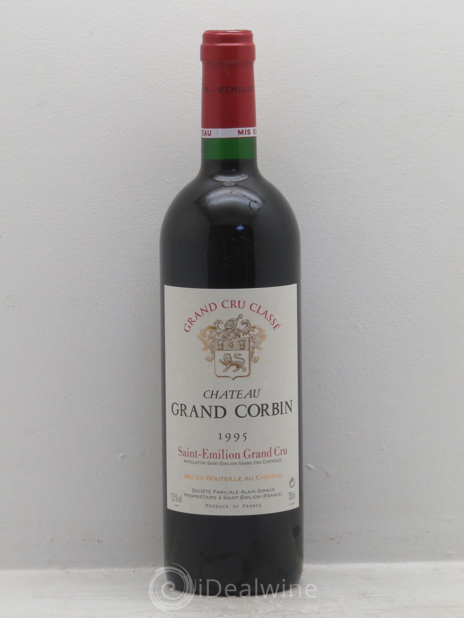 Château Grand Corbin Grand Cru Classé 1995 - Lot de 6 bouteilles - 0