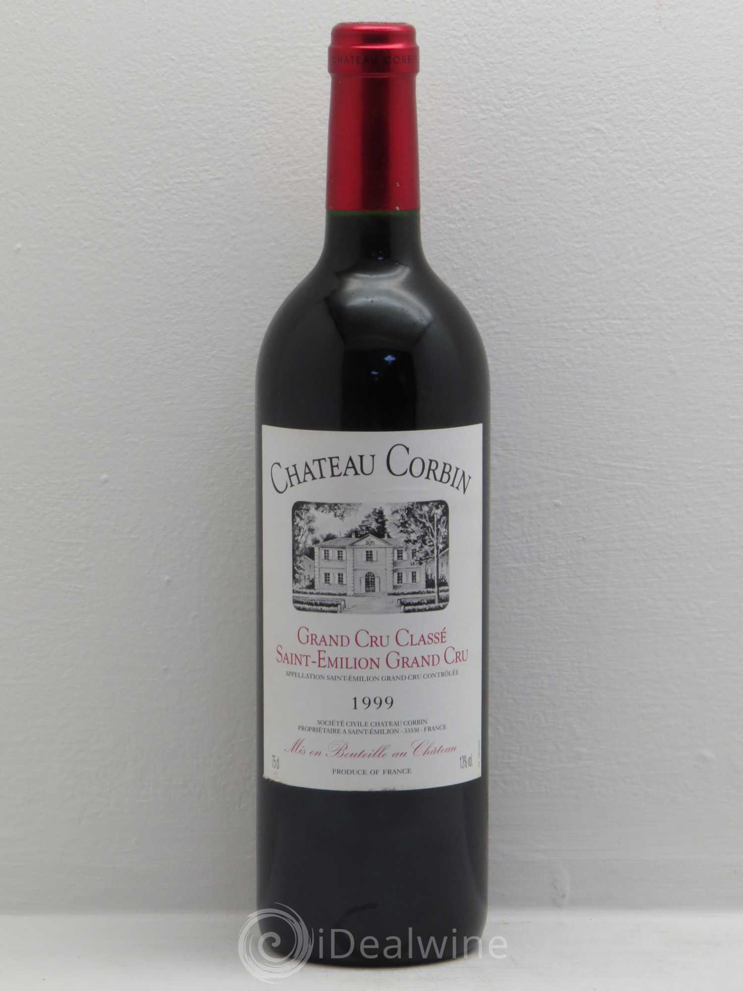 Château Corbin Grand Cru Classé 1999 - Lot de 6 bouteilles - 0