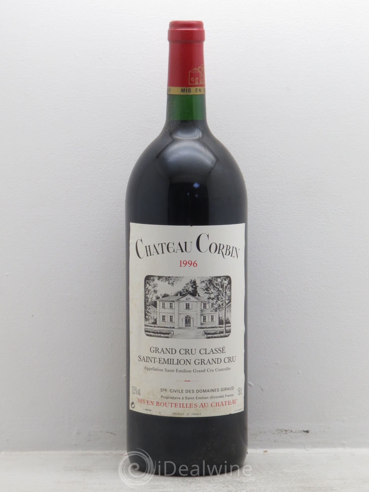 Château Corbin Grand Cru Classé 1996 - Lot de 1 magnum - 0