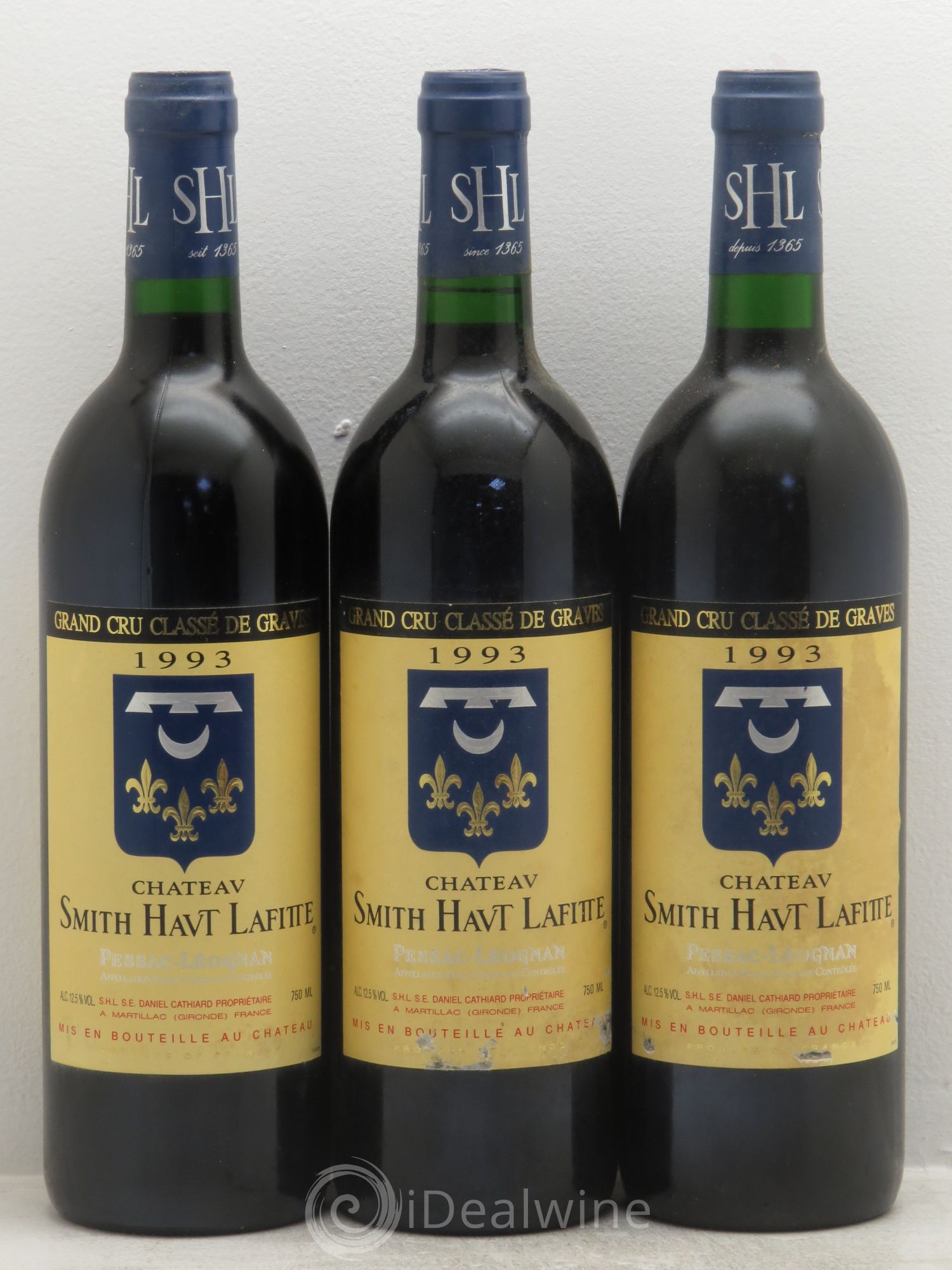Château Smith Haut Lafitte Cru Classé de Graves 1993 - Lot de 3 bouteilles - 0