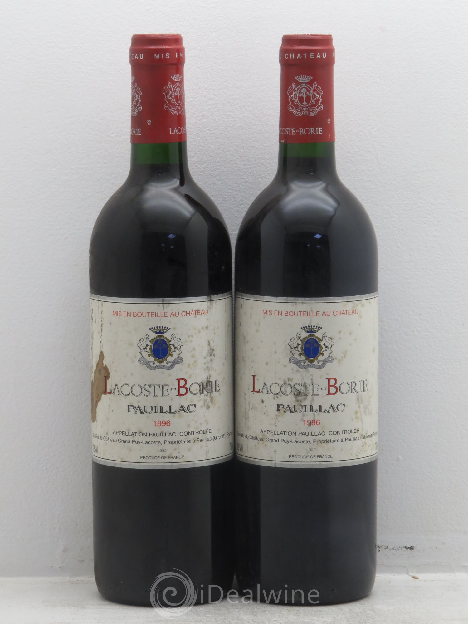 Lacoste Borie 1996 - Lot de 2 bouteilles - 0