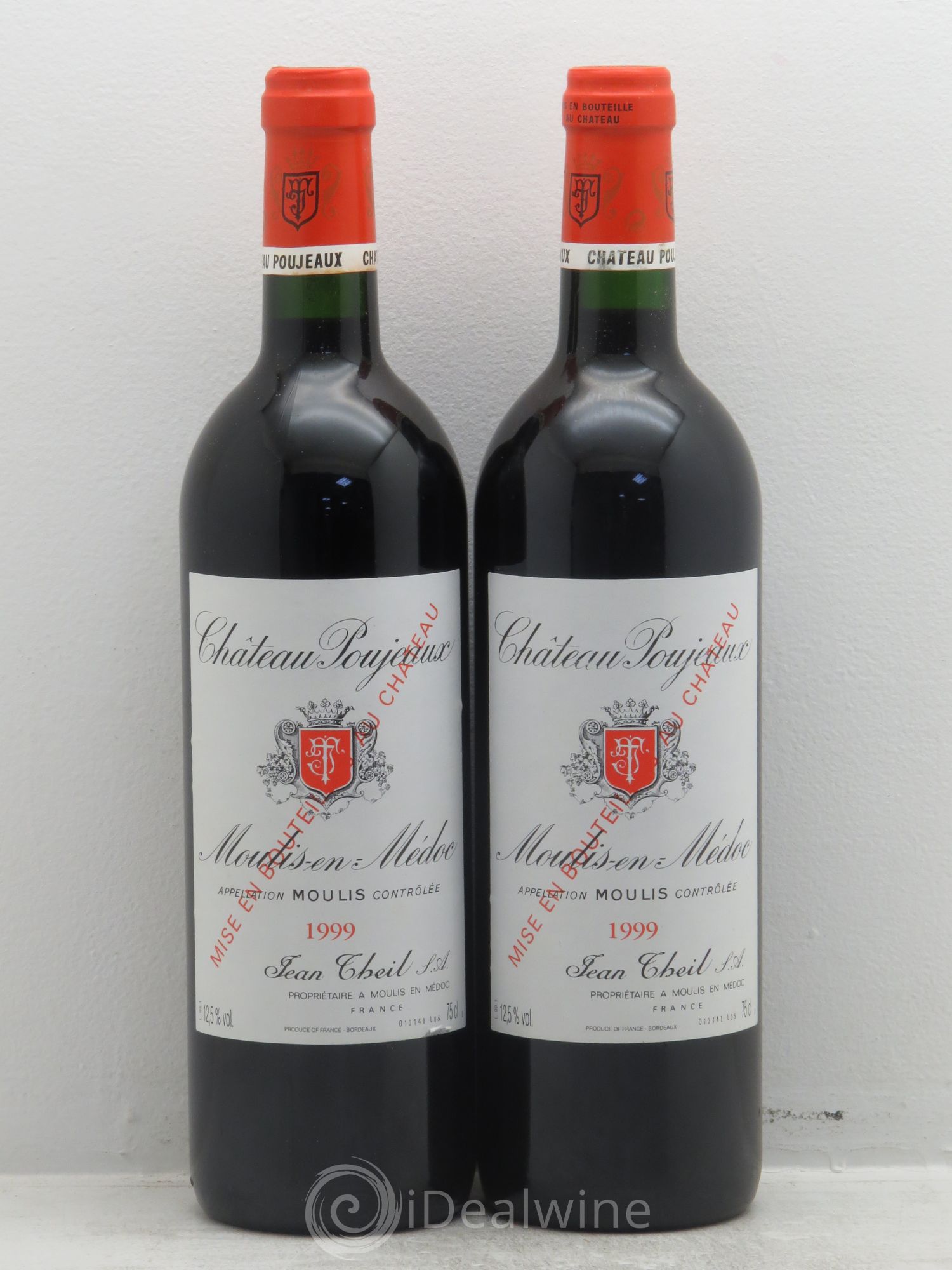 Château Poujeaux 1999 - Lot de 2 bouteilles - 0