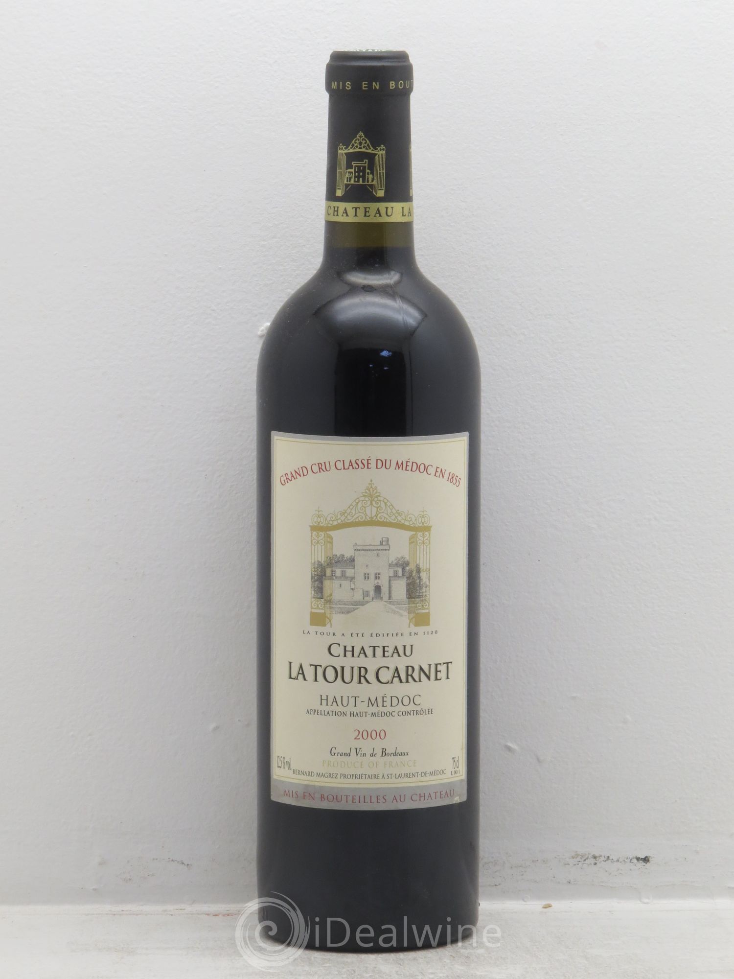Château la Tour Carnet 4ème Grand Cru Classé 2000 - Lot de 6 bouteilles - 0