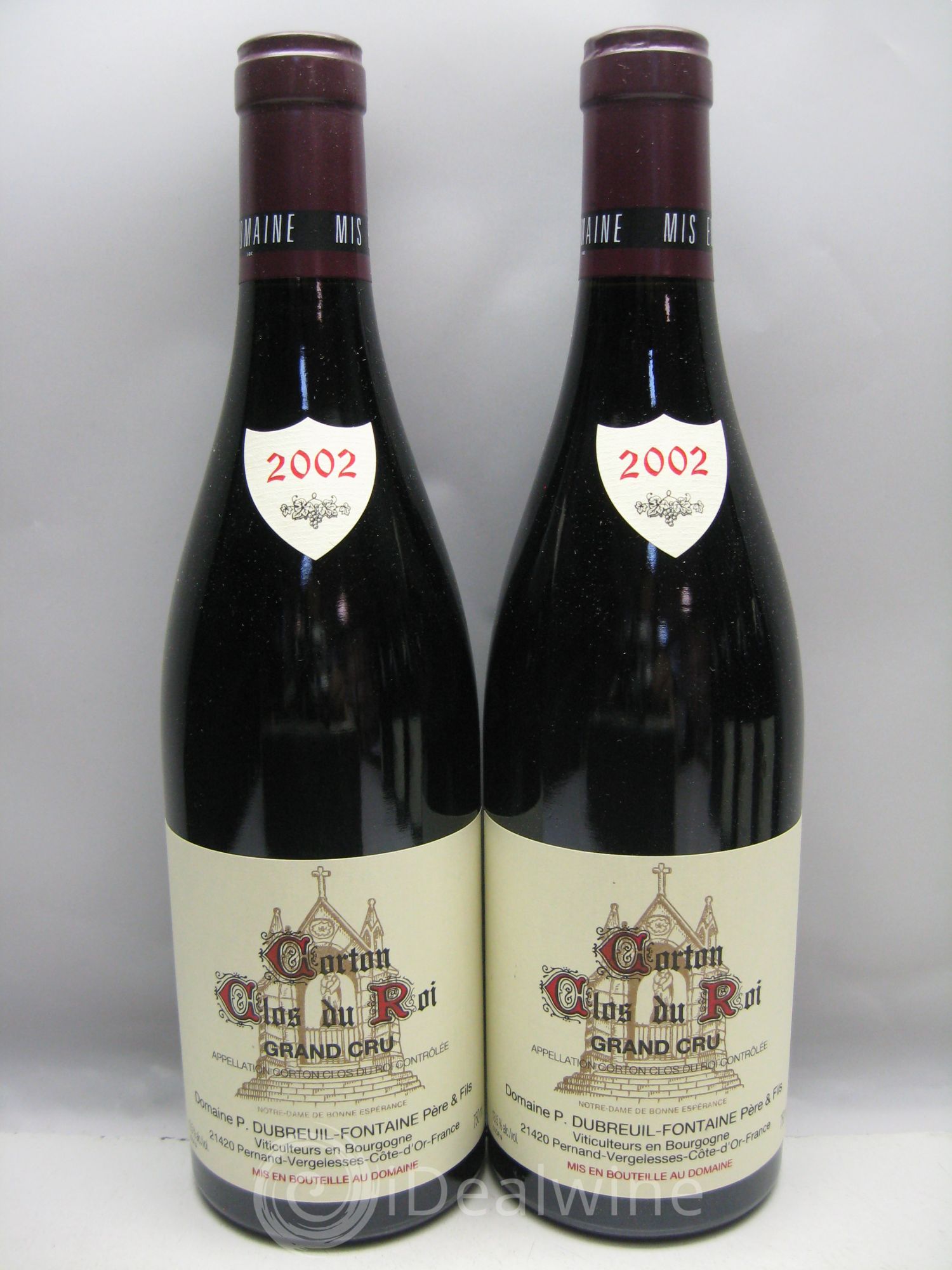 Corton Grand Cru Dubreuil-Fontaine 2002 - Posten von 6 Flaschen - 0