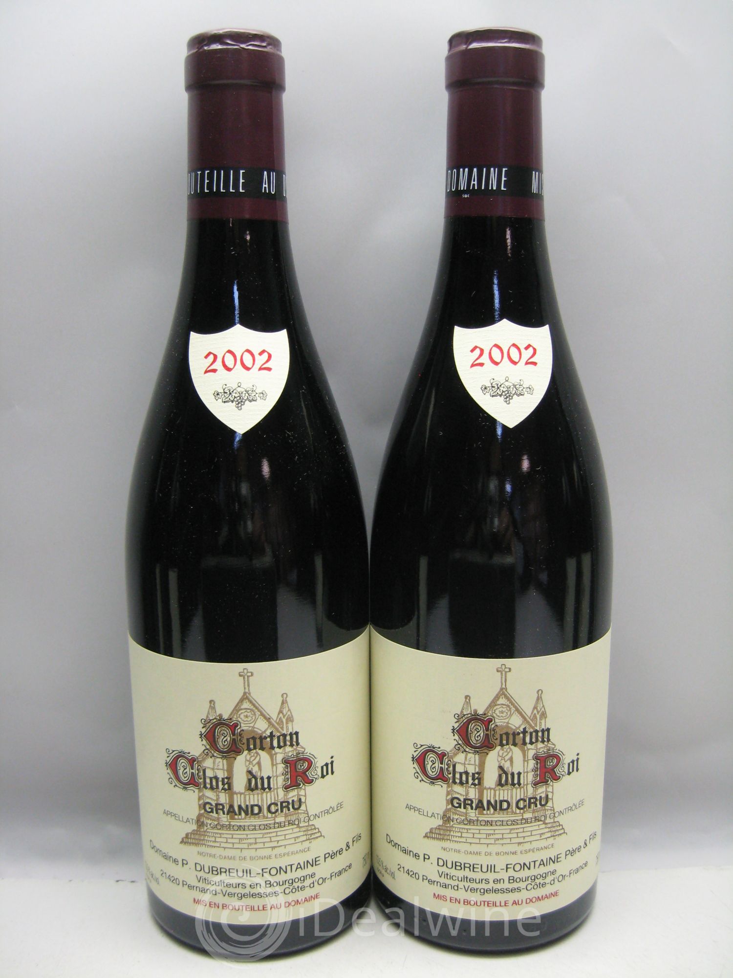 Corton Grand Cru Dubreuil-Fontaine 2002 - Posten von 6 Flaschen - 1