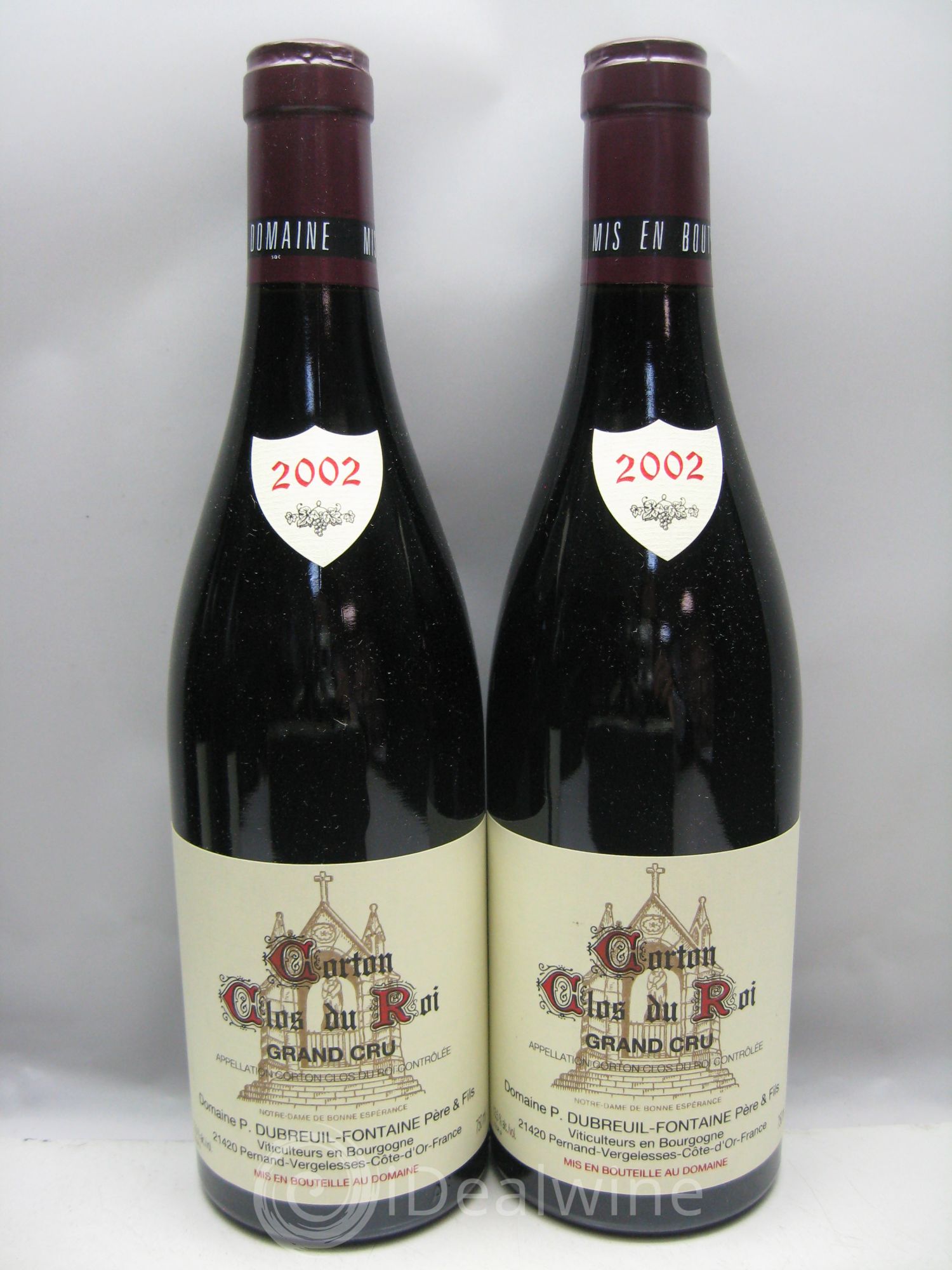Corton Grand Cru Dubreuil-Fontaine 2002 - Posten von 6 Flaschen - 2