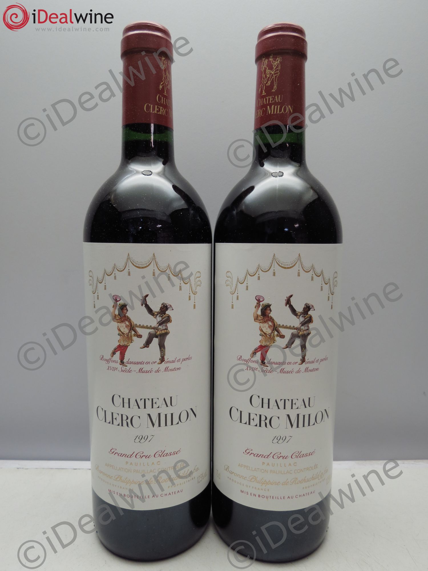 Château Clerc Milon 5ème Grand Cru Classé 1997 - Lot de 2 bouteilles - 0