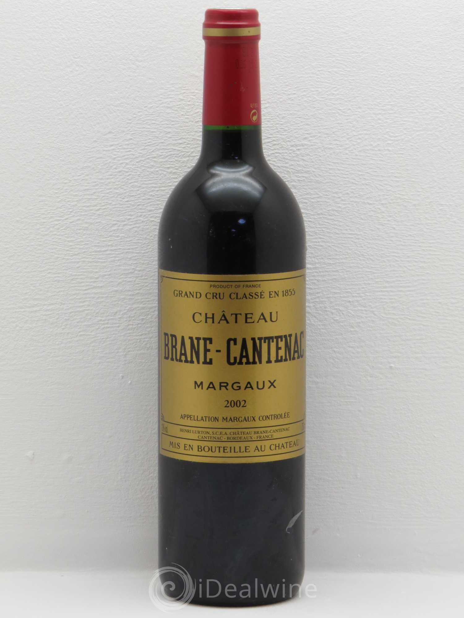 Château Brane Cantenac 2ème Grand Cru Classé 2002 - Lot de 1 bouteille - 0