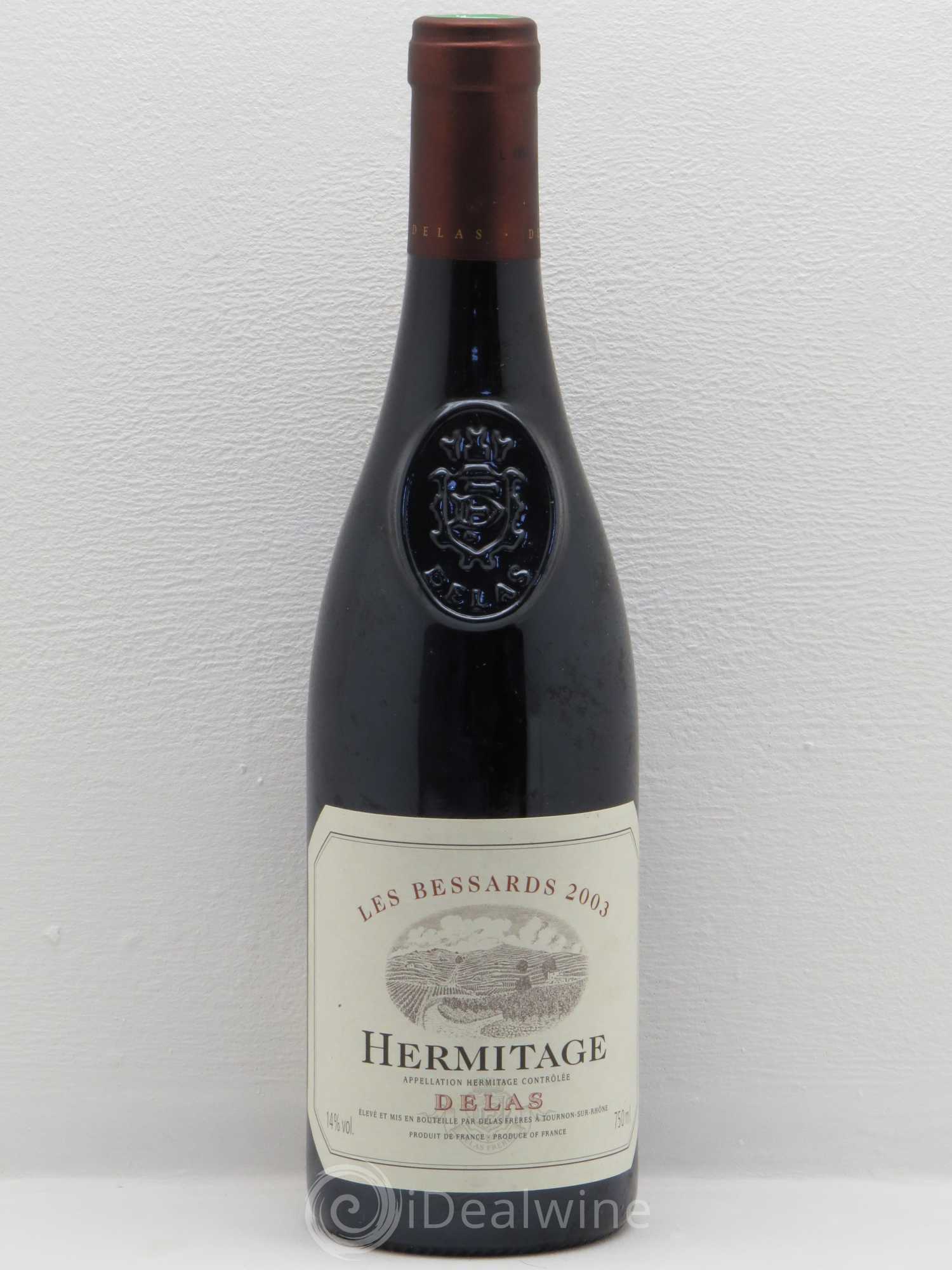 Hermitage Les Bessards Delas Frères 2003 - Lot de 1 bouteille - 0