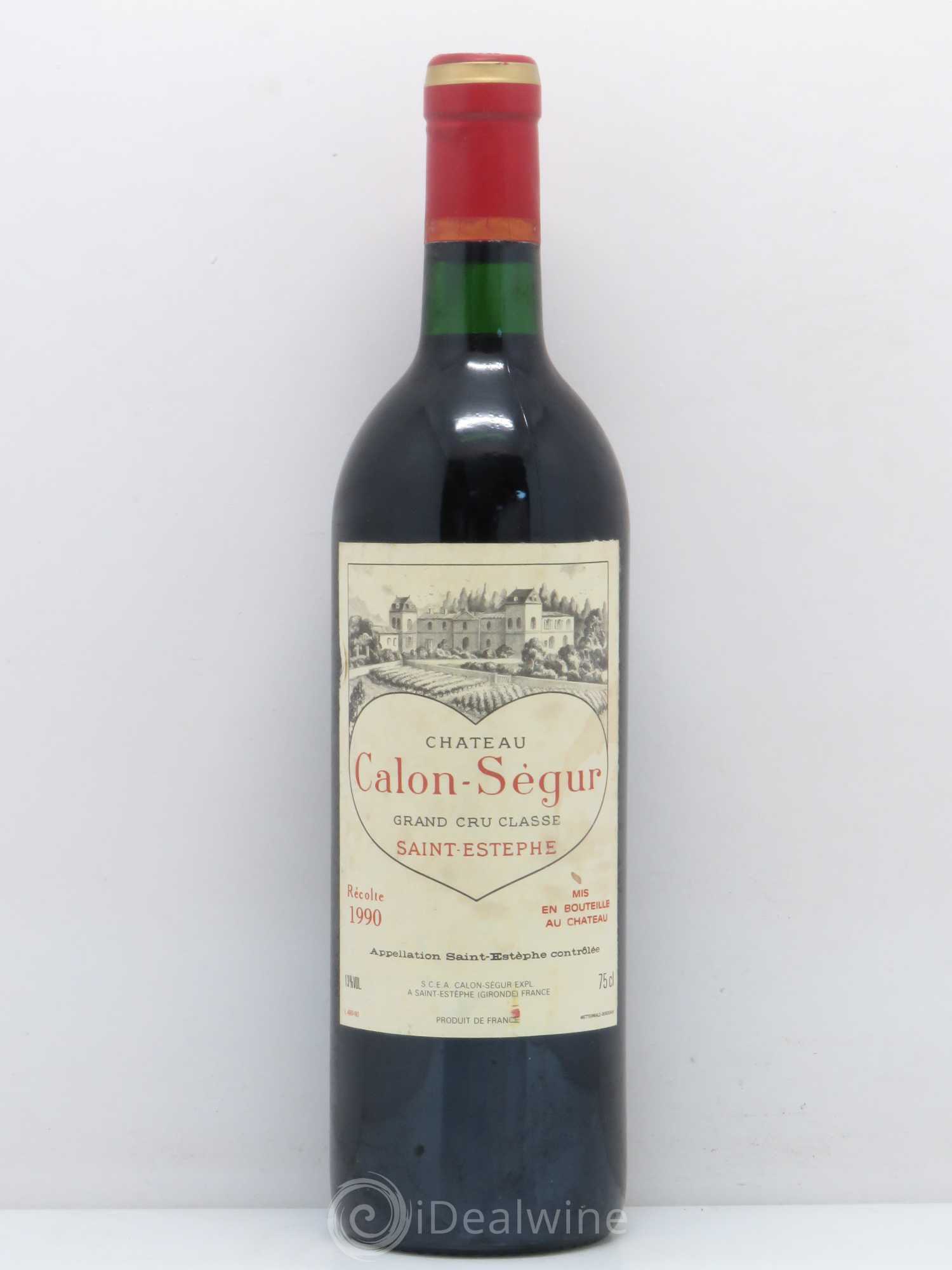 Château Calon Ségur 3ème Grand Cru Classé 1990 - Lot de 1 bouteille - 0