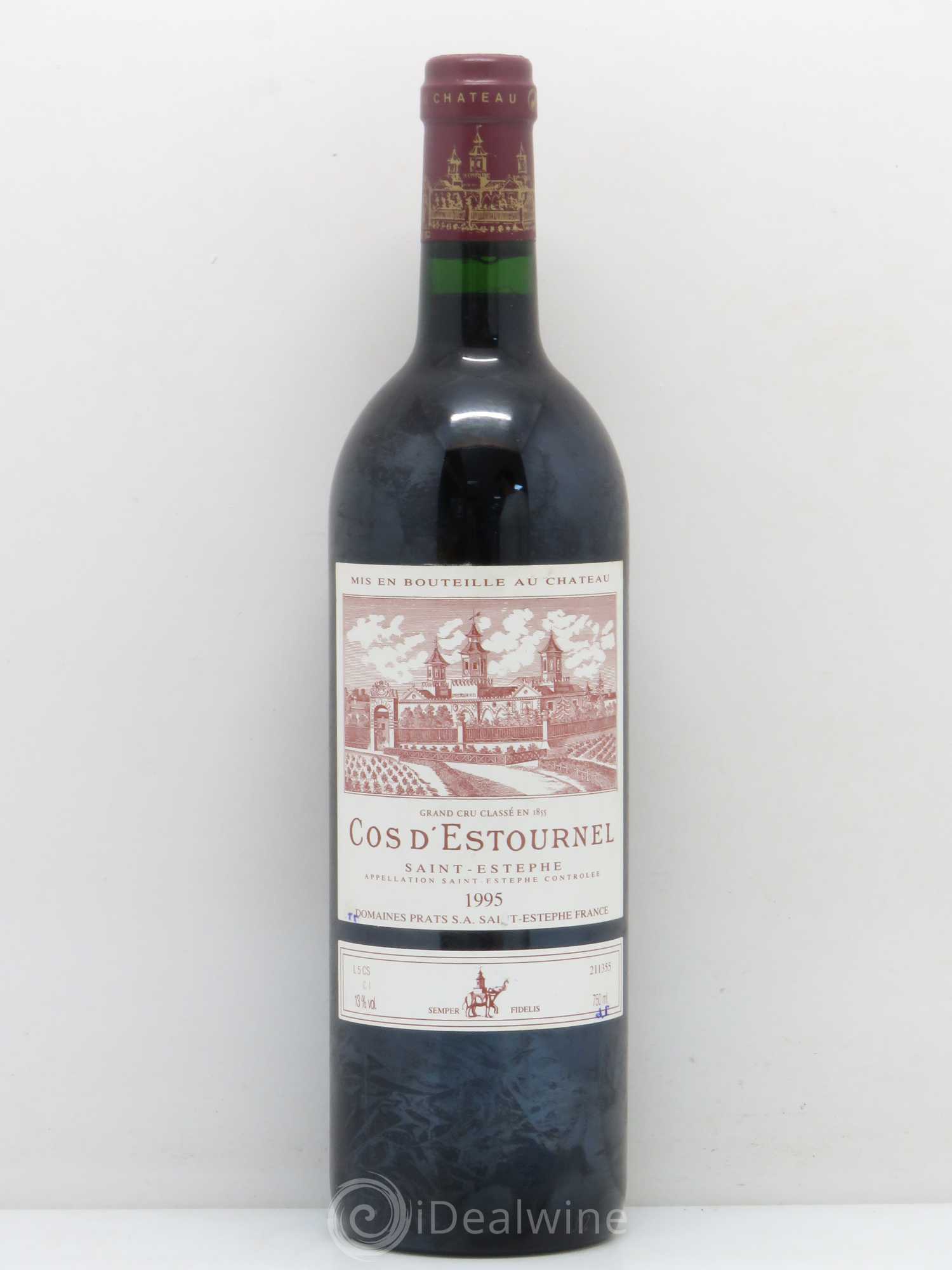 Cos d'Estournel 2ème Grand Cru Classé 1995 - Lot de 1 bouteille - 0