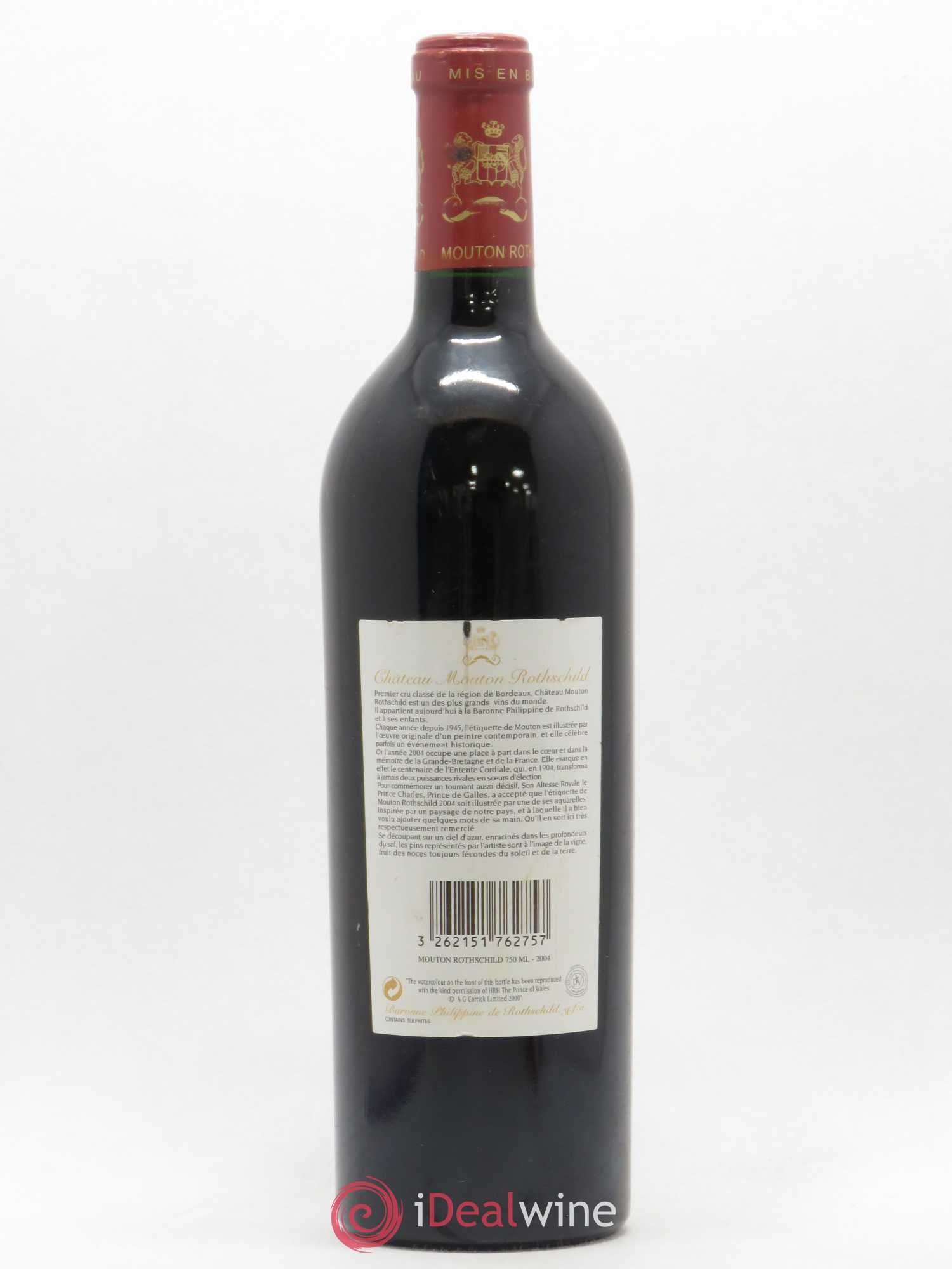 Château Mouton Rothschild 1er Grand Cru Classé 2004 - Lot de 1 bouteille - 1