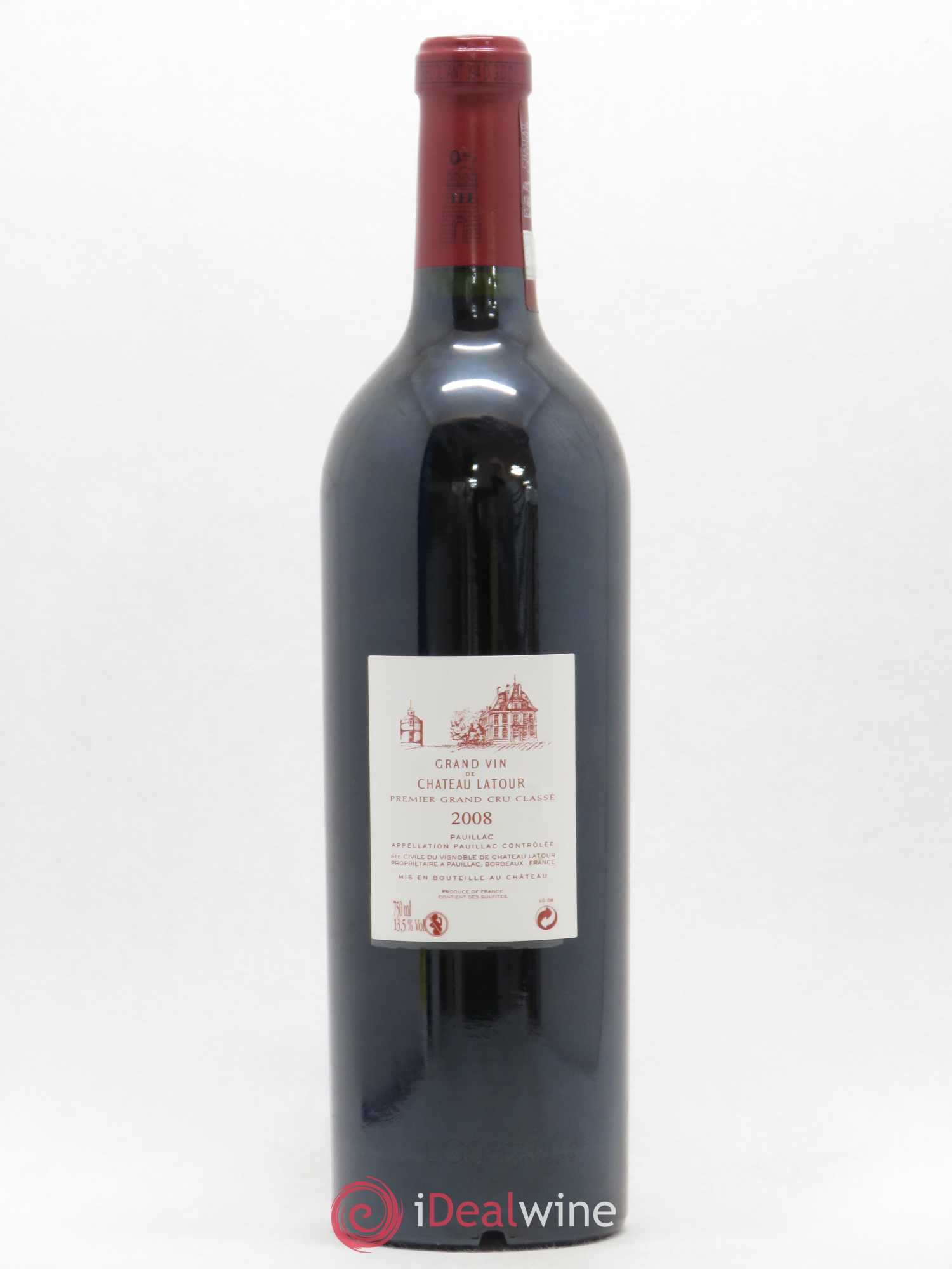 Château Latour 1er Grand Cru Classé 2008 - Lot de 1 bouteille - 1