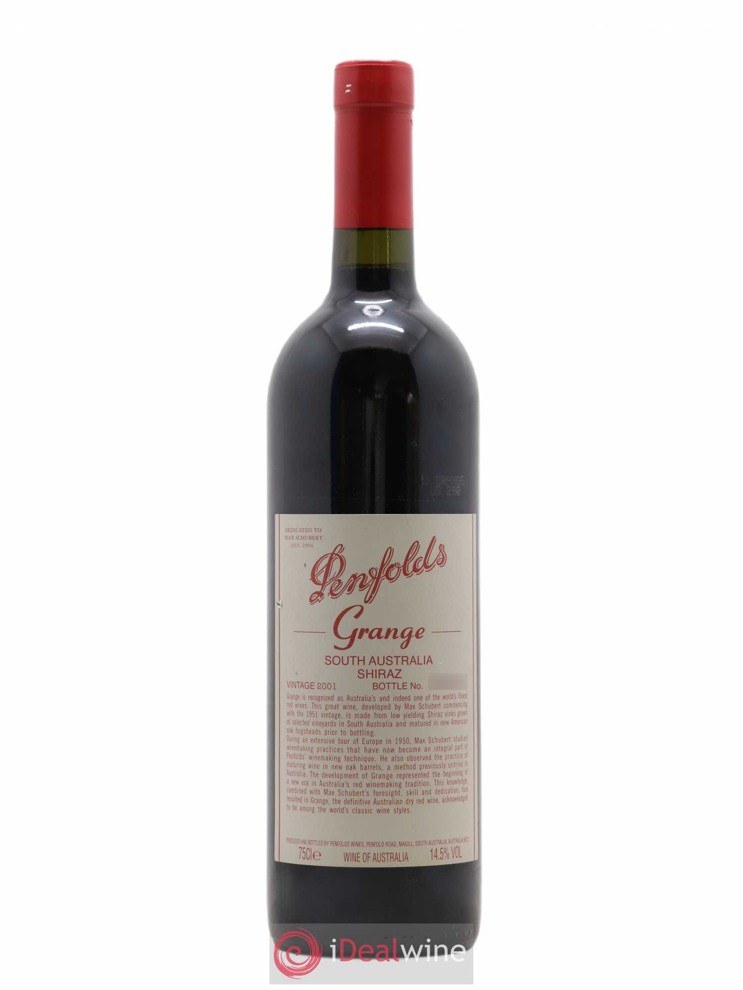 Australie Barossa Valley Penfolds Grange Penfolds Wines 2001 - Posten von 1 Flasche - 0