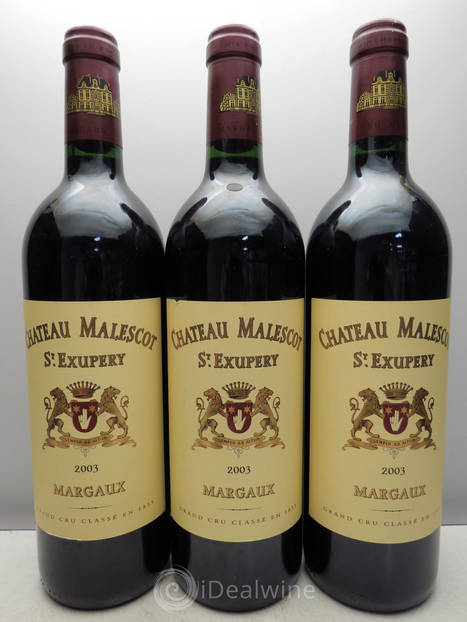 Château Malescot Saint-Exupéry 3ème Grand Cru Classé 2003 - Lot de 3 bouteilles - 0