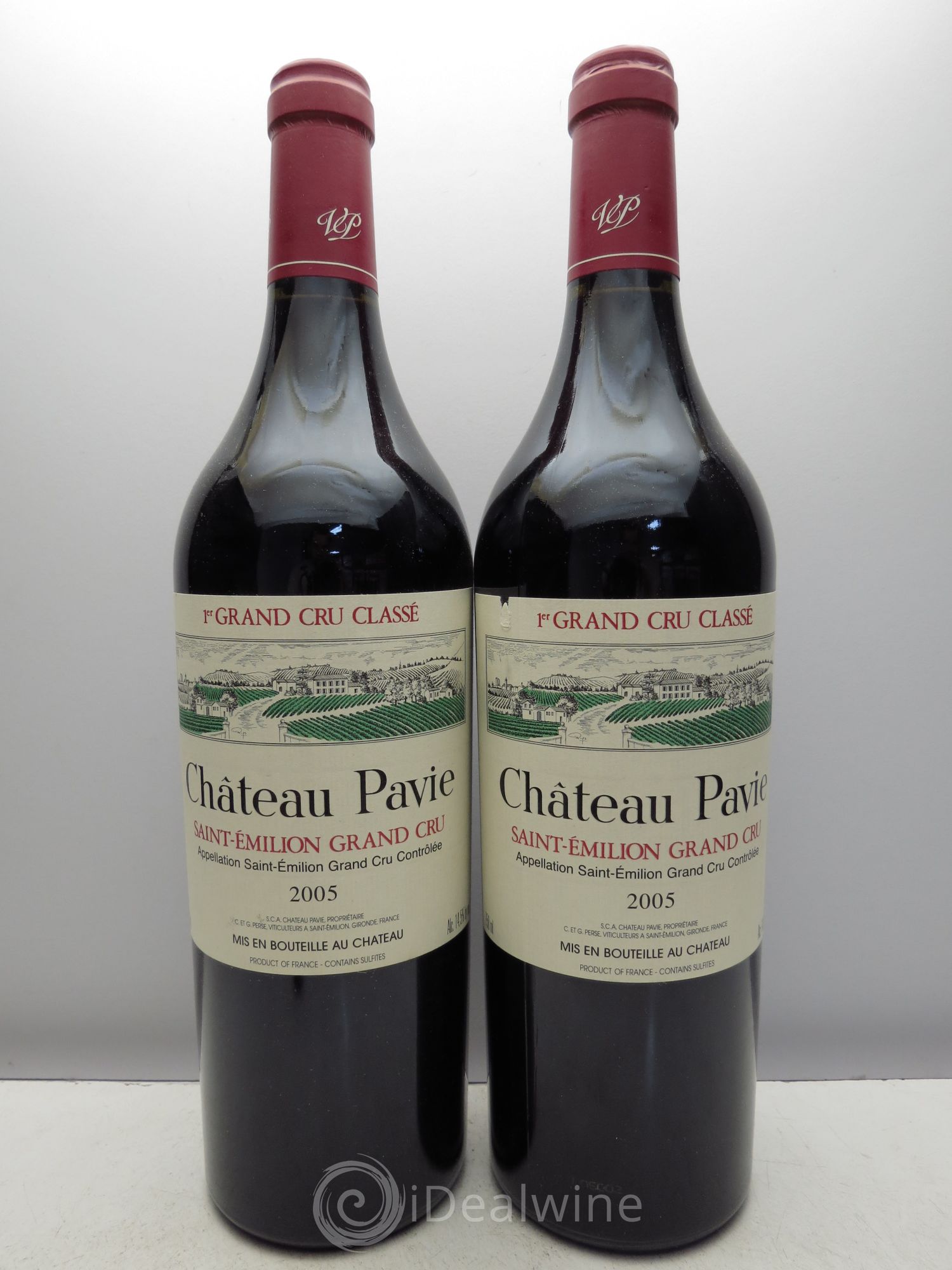 Château Pavie 1er Grand Cru Classé A 2005 - Lot de 2 bouteilles - 0