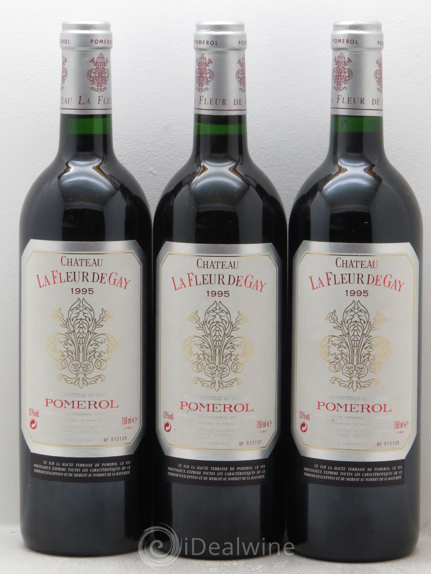 Château la Fleur de Gay 1995 - Lot de 3 bouteilles - 0