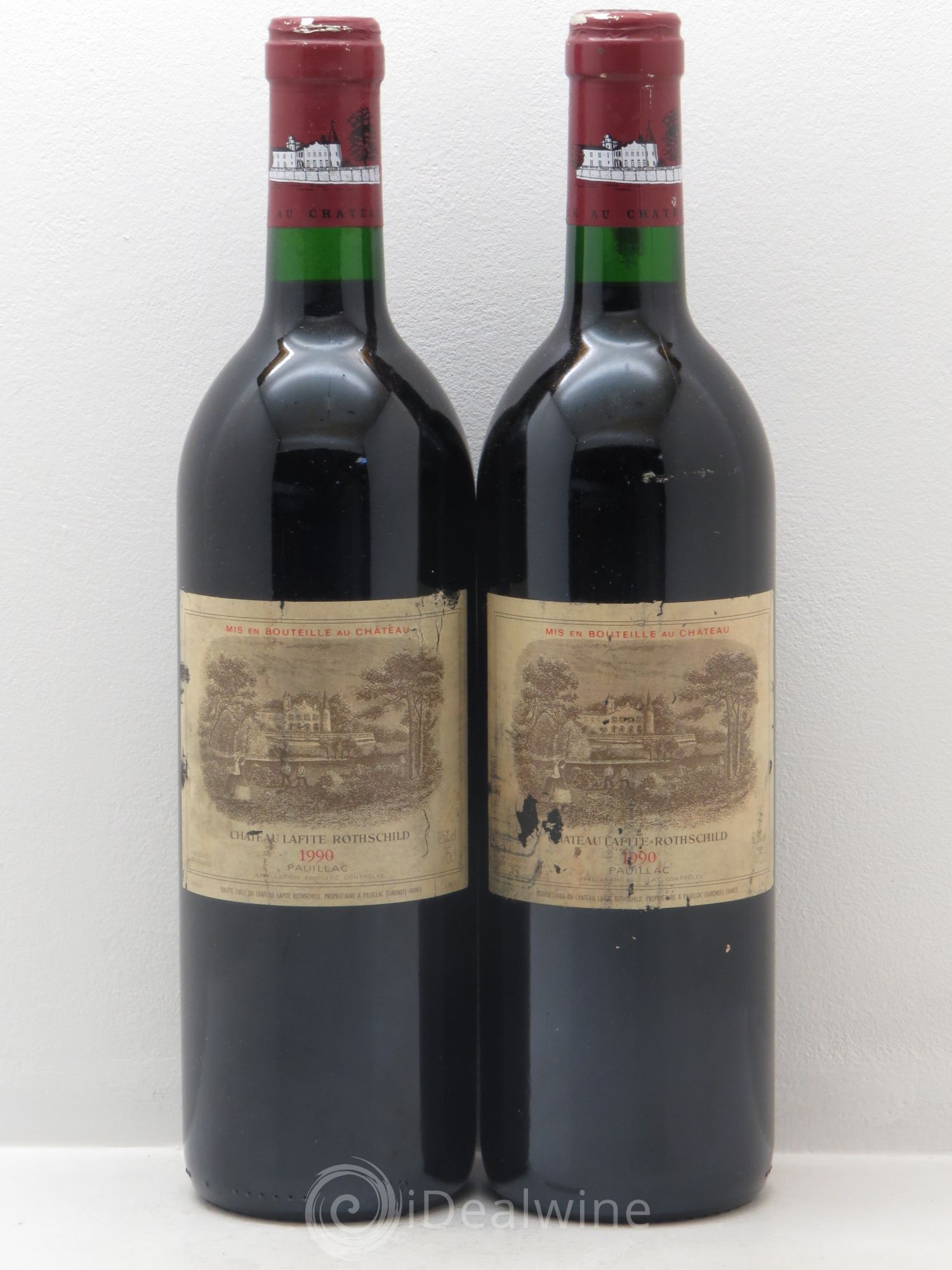 Château Lafite Rothschild 1er Grand Cru Classé 1990 - Lot de 2 bouteilles - 0