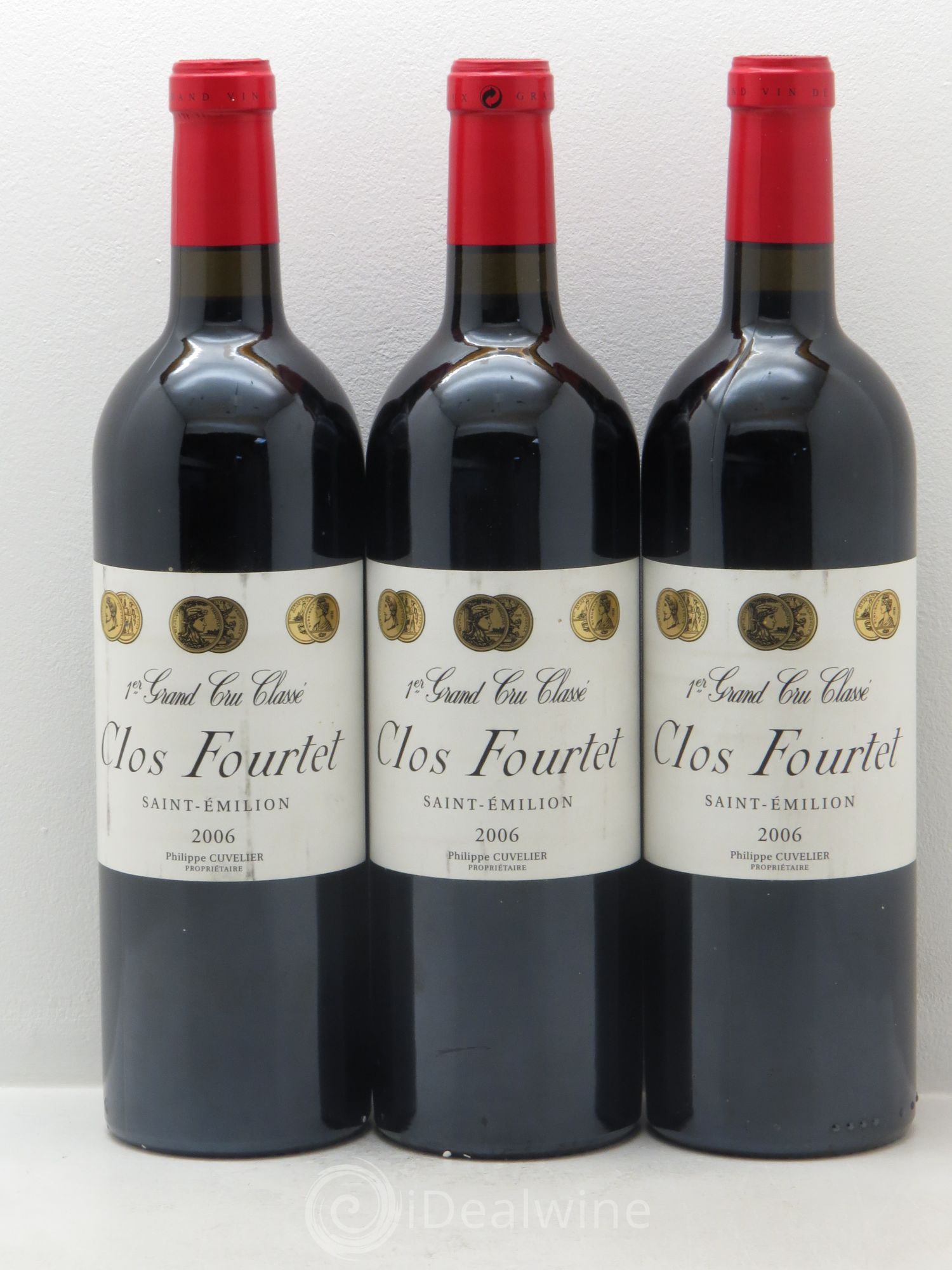 Clos Fourtet 1er Grand Cru Classé B 2006 - Lot de 3 bouteilles - 0