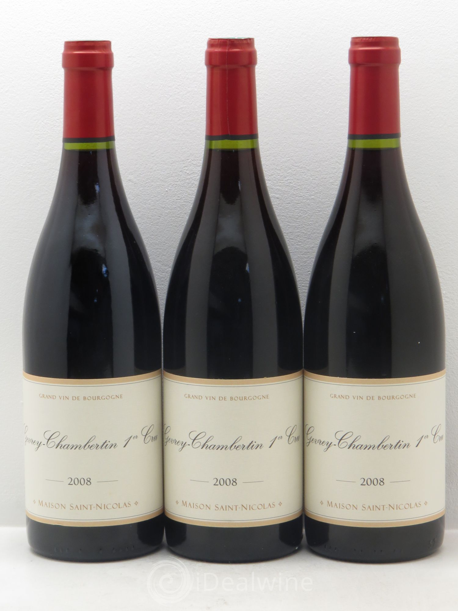Gevrey-Chambertin 1er Cru Maison Saint Nicolas 2008 - Lot de 3 bouteilles - 0
