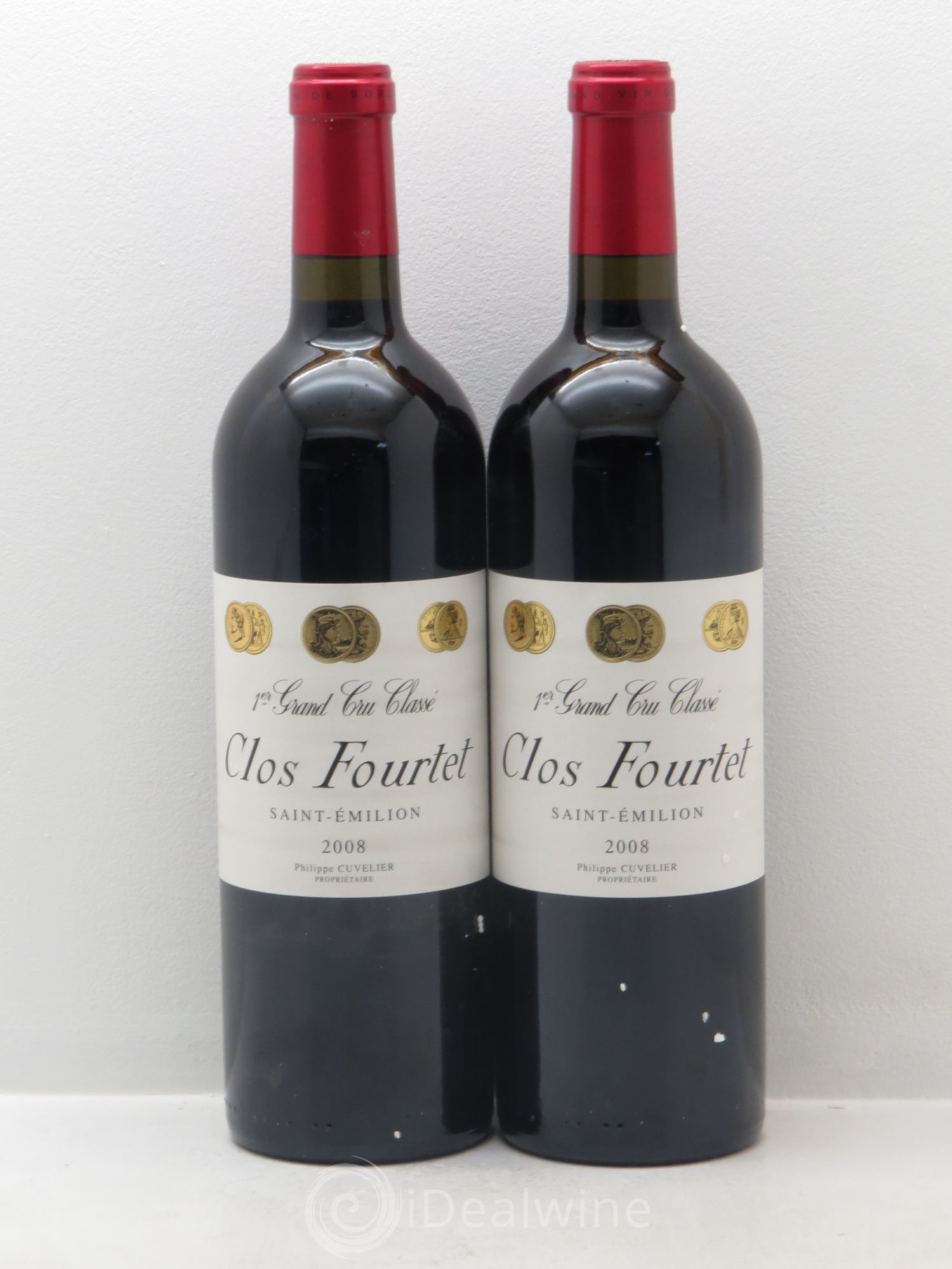 Clos Fourtet 1er Grand Cru Classé B 2008 - Lot de 2 bouteilles - 0