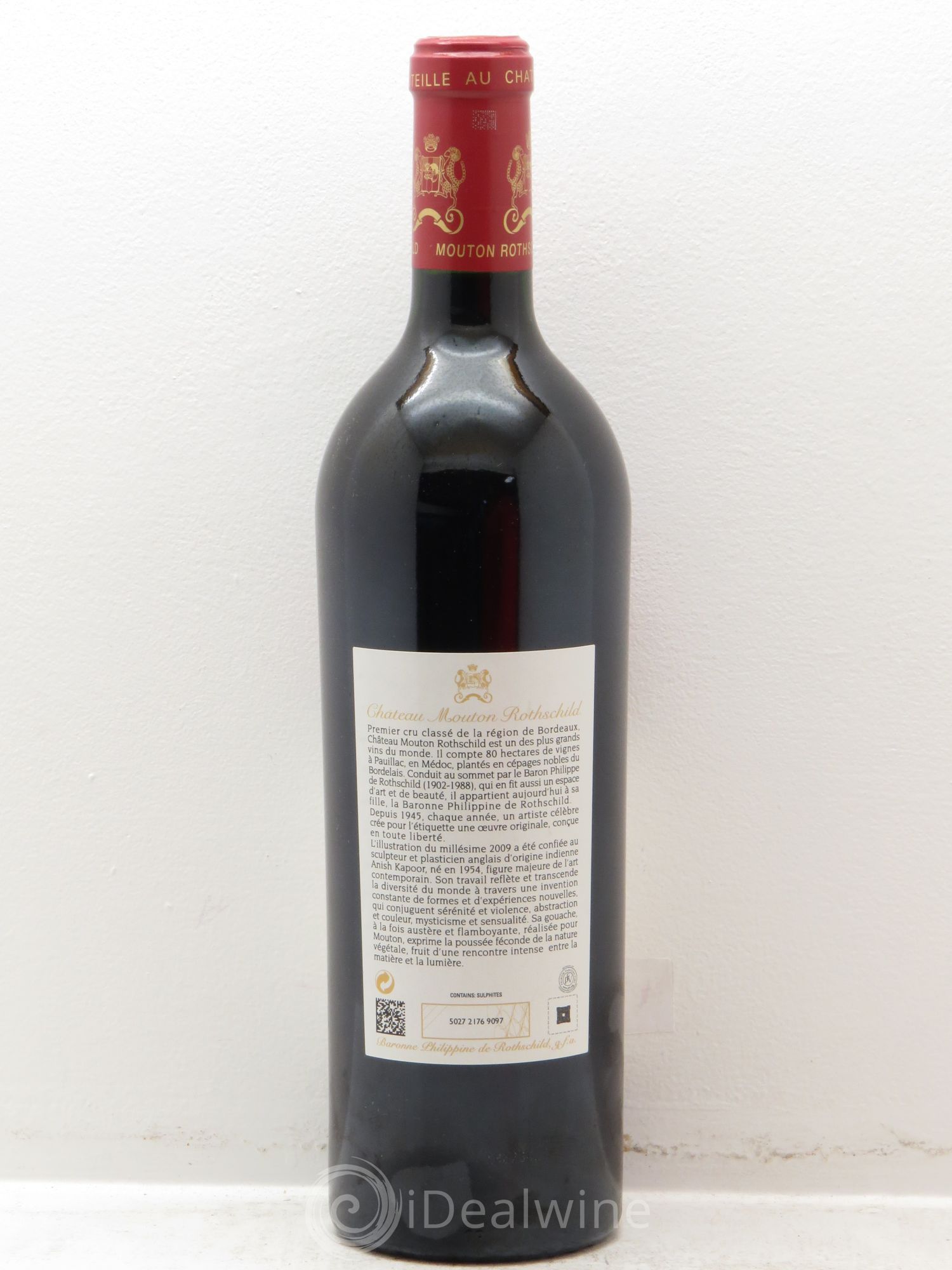 Château Mouton Rothschild 1er Grand Cru Classé 2009 - Lot de 1 bouteille - 1