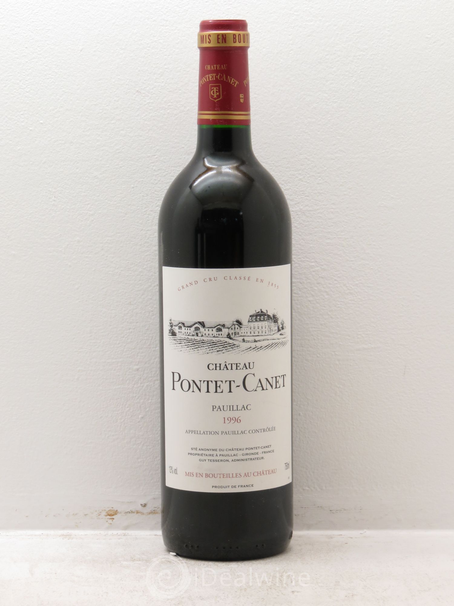 Château Pontet Canet 5ème Grand Cru Classé 1996 - Lot de 6 bouteilles - 0