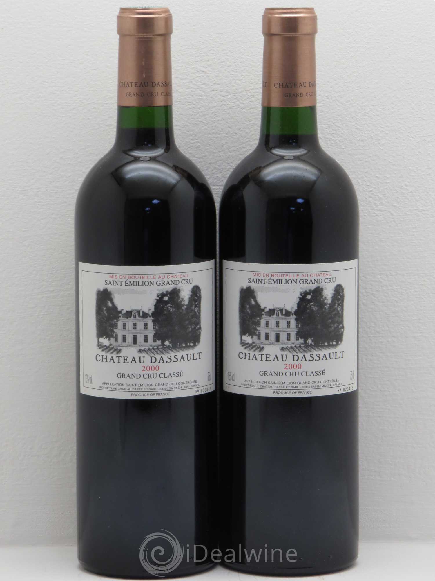 Château Dassault Grand Cru Classé 2000 - Lot de 2 bouteilles - 0