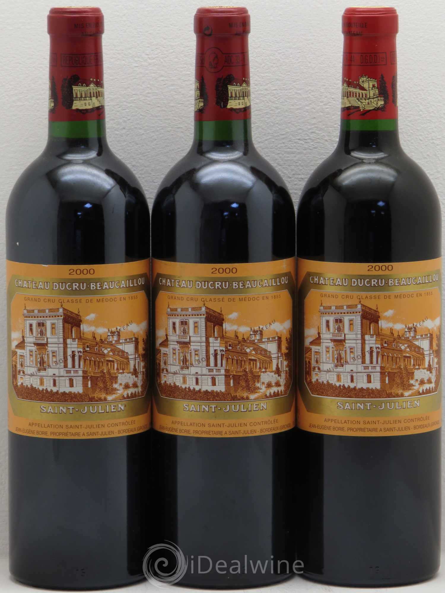 Château Ducru Beaucaillou 2ème Grand Cru Classé 2000 - Lot de 3 bouteilles - 0