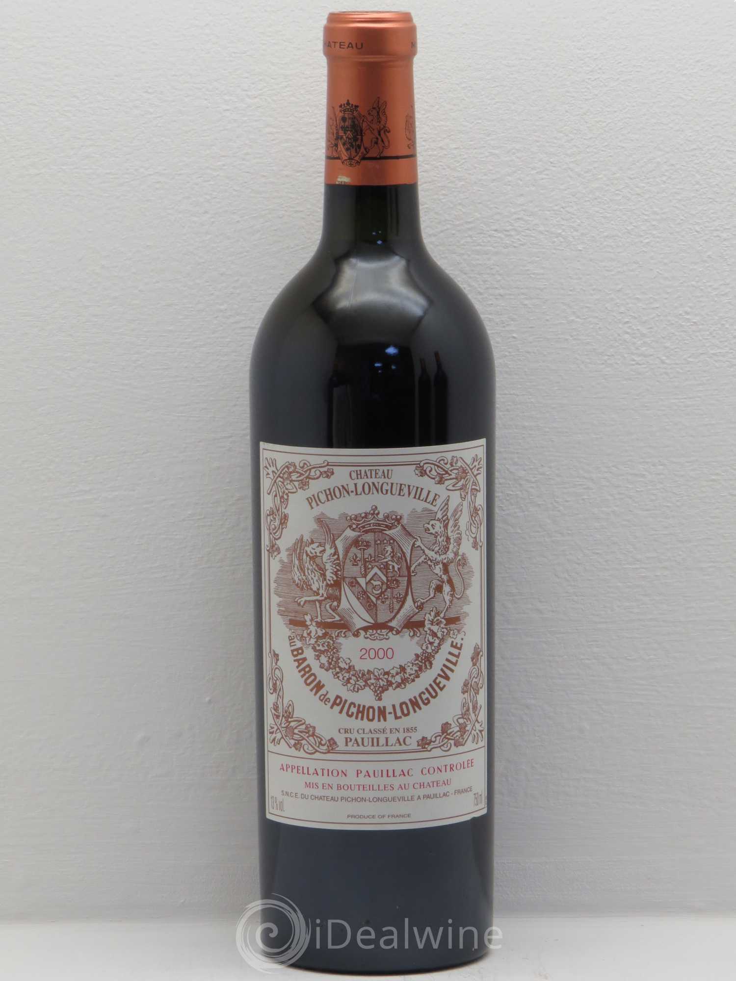 Pichon Longueville Baron 2ème Grand Cru Classé 2000 - Lot de 6 bouteilles - 0