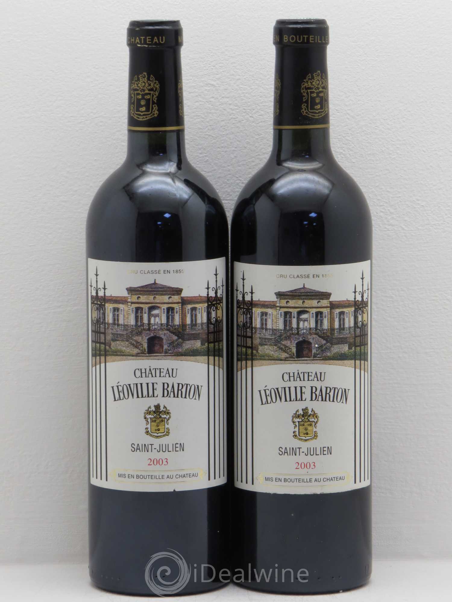 Château Léoville Barton 2ème Grand Cru Classé 2003 - Lot de 2 bouteilles - 0