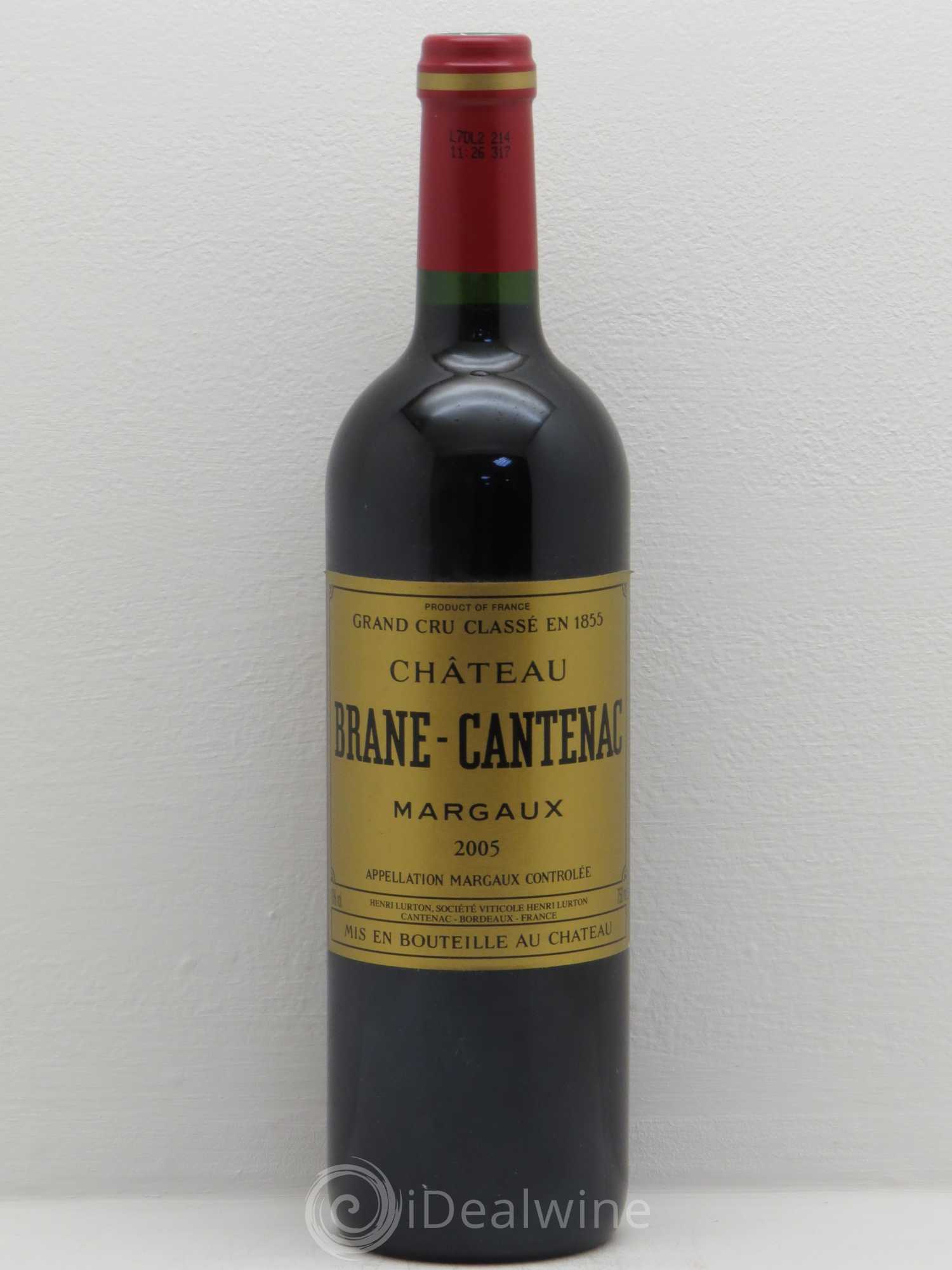 Château Brane Cantenac 2ème Grand Cru Classé 2005 - Lot de 1 bouteille - 0