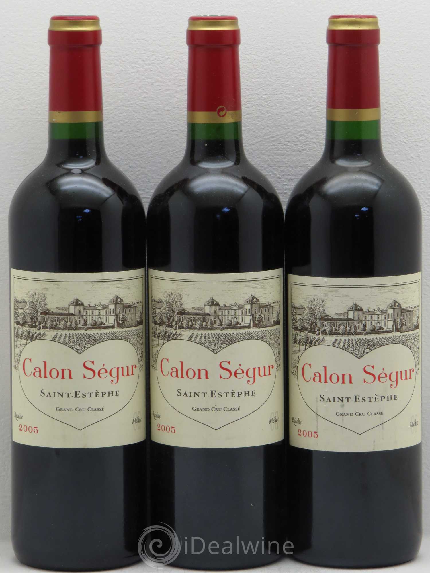 Château Calon Ségur 3ème Grand Cru Classé 2005 - Lot de 3 bouteilles - 0