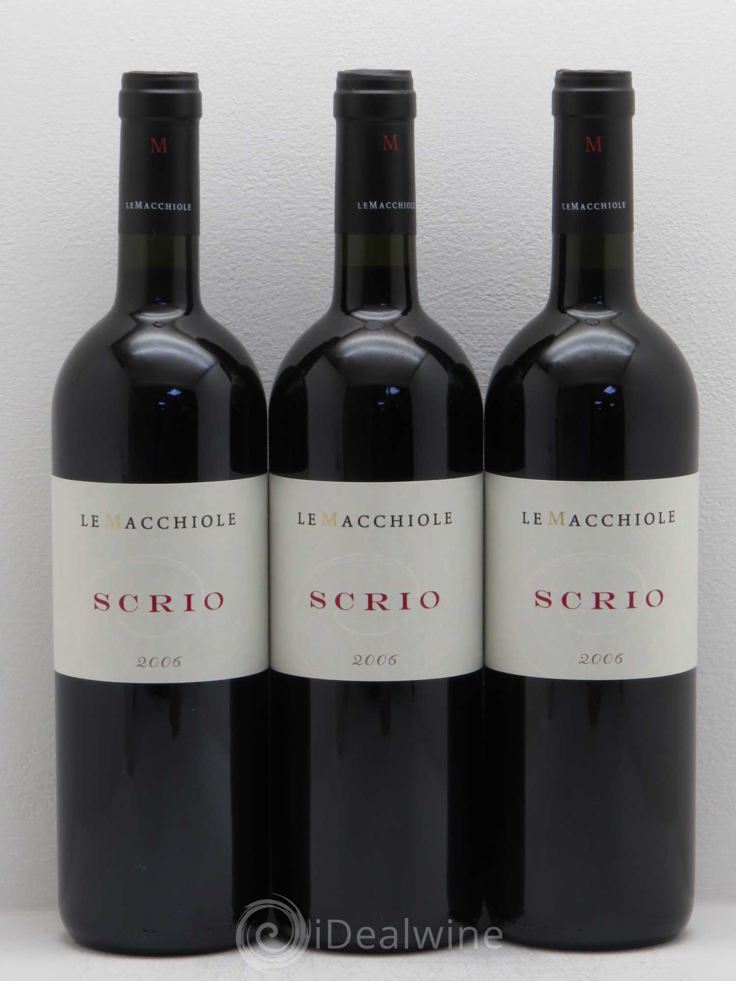 Toscana IGT Le Macchiole Scrio Le Macchiole 2006 - Lot de 3 bouteilles - 0