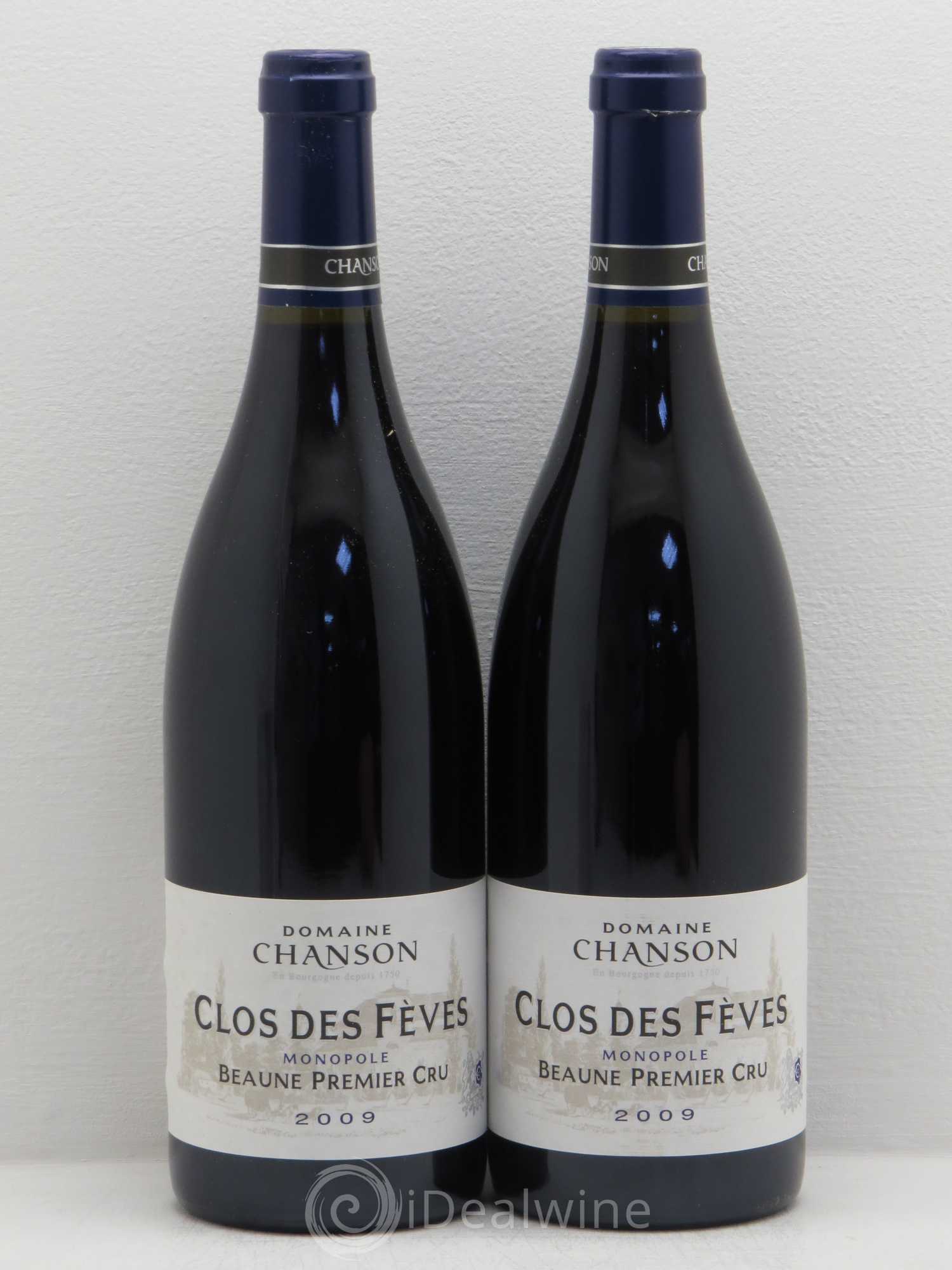 Beaune 1er Cru clos des fèves Chanson 2009 - Posten von 2 Flaschen - 0