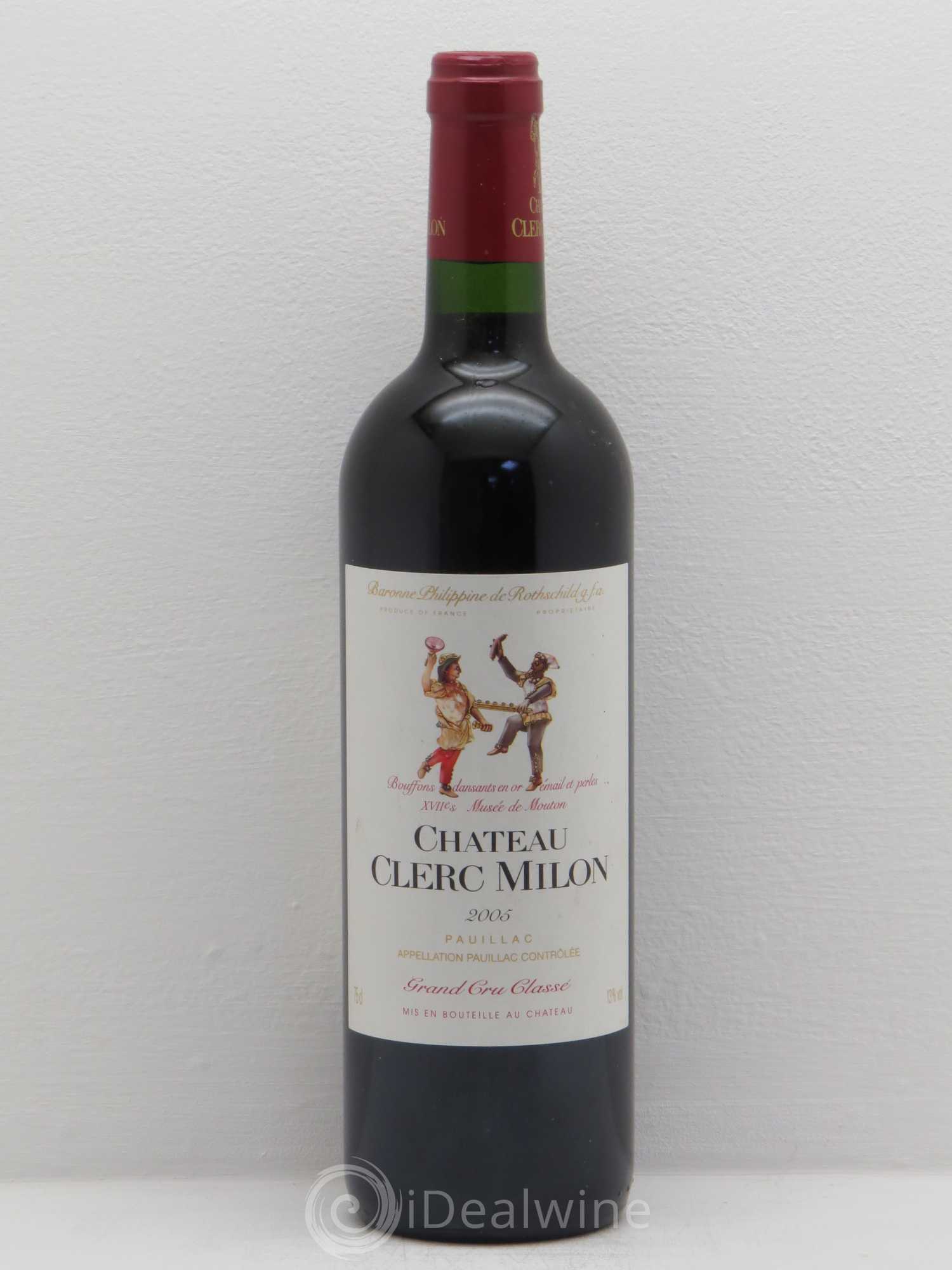 Château Clerc Milon 5ème Grand Cru Classé 2005 - Lot de 1 bouteille - 0