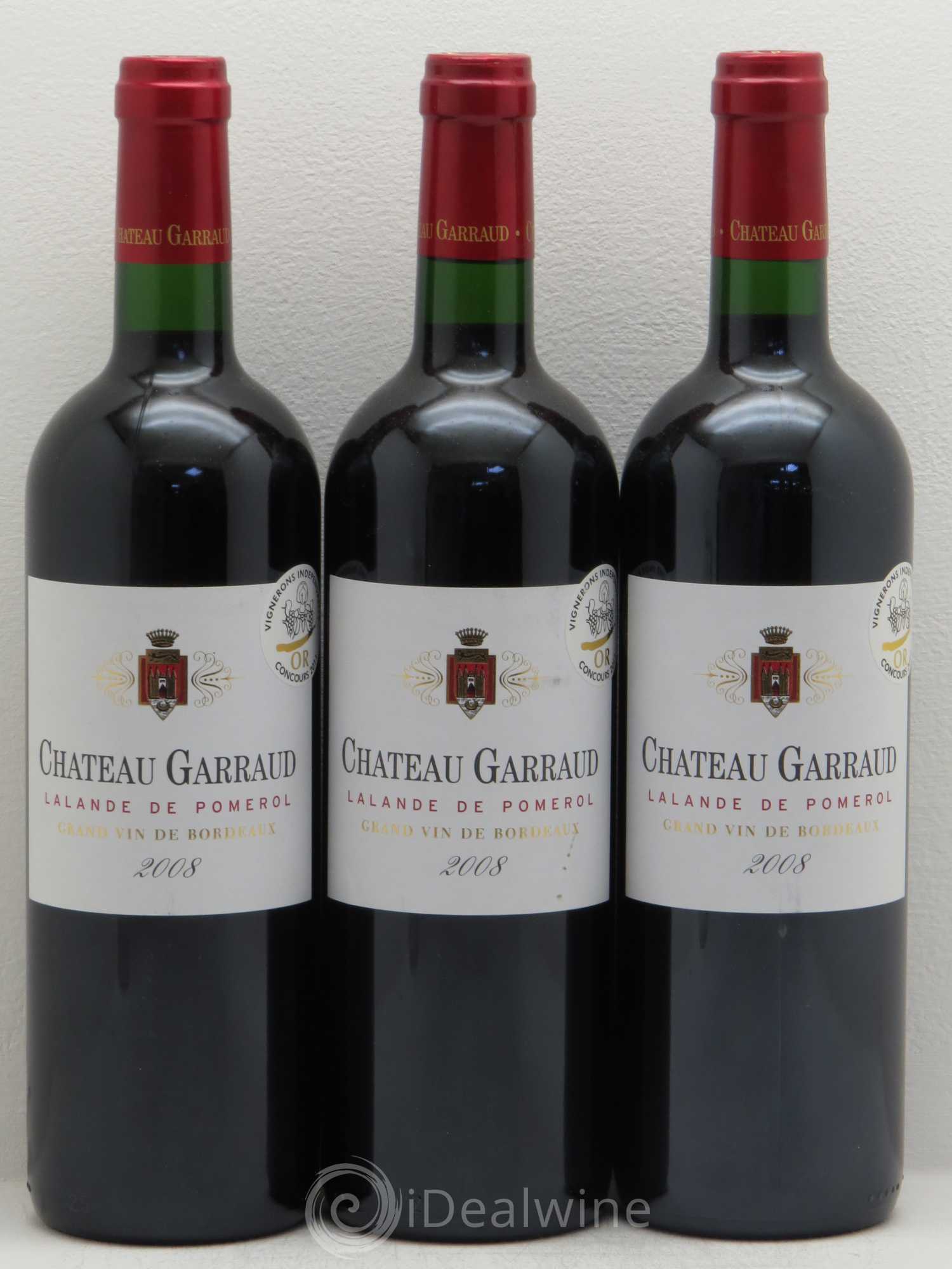 Bordeaux Garraud 2008 - Posten von 3 Flaschen - 0