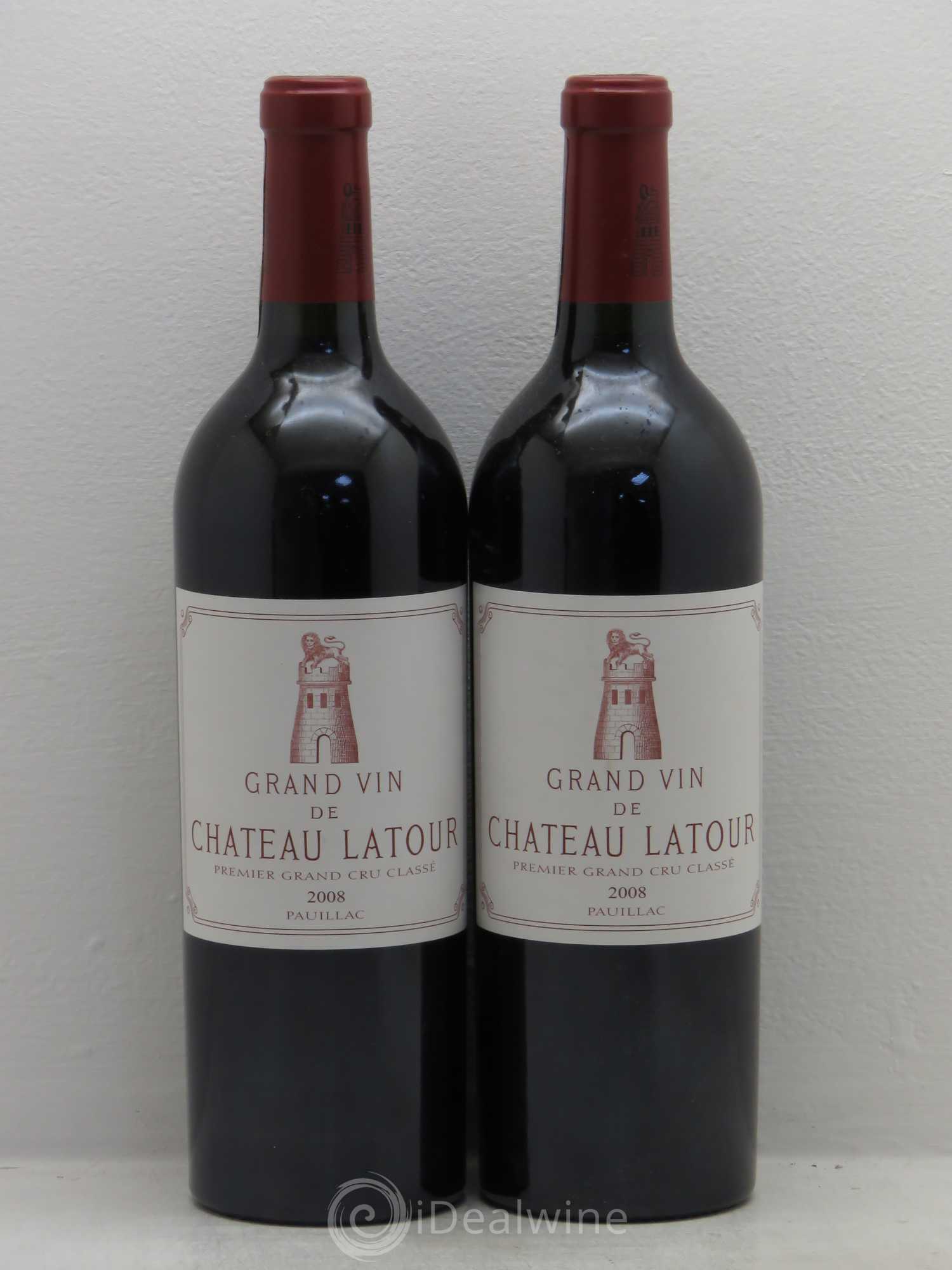 Château Latour 1er Grand Cru Classé 2008 - Lot de 2 bouteilles - 0
