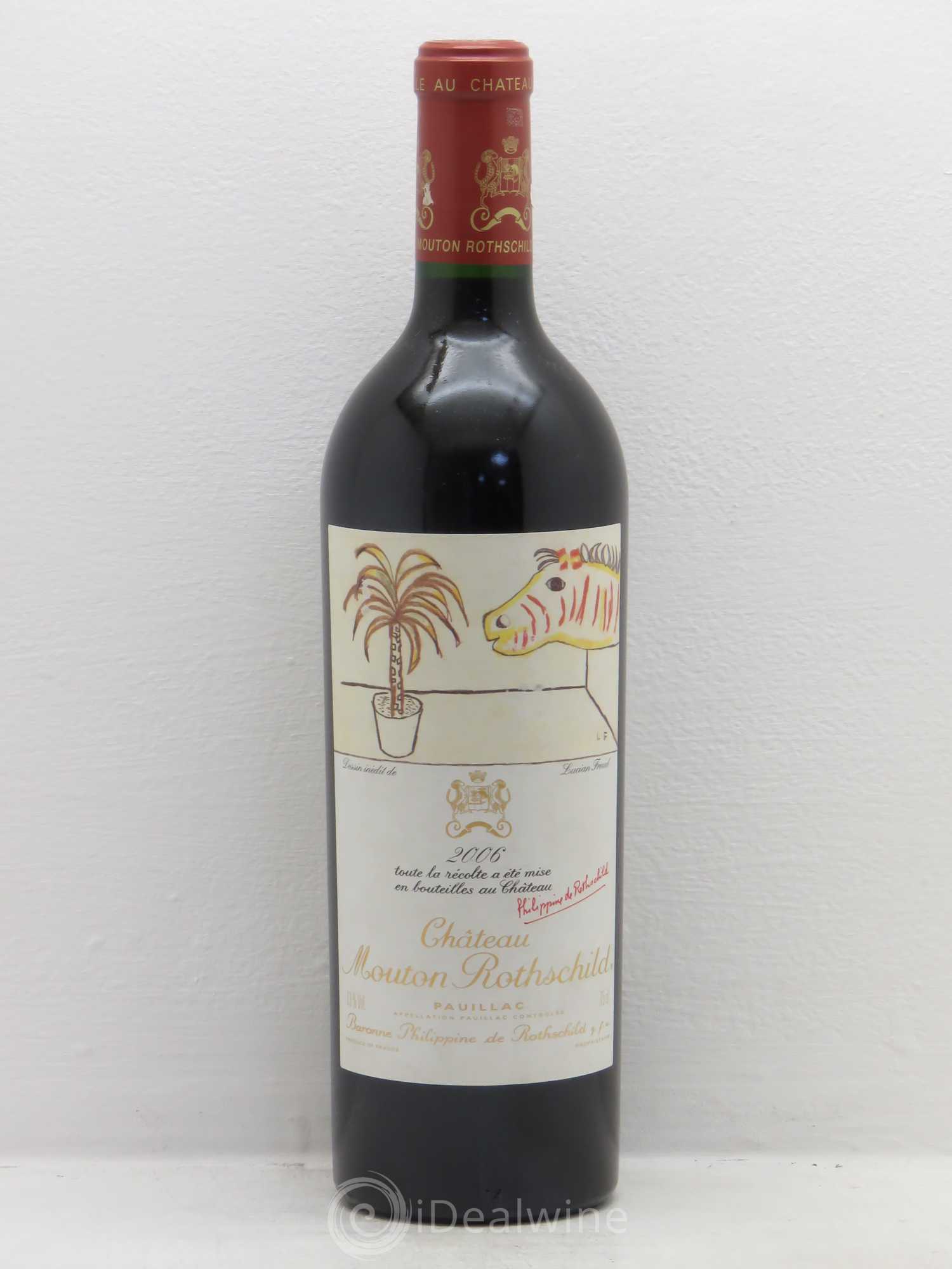 Château Mouton Rothschild 1er Grand Cru Classé 2006 - Lot de 1 bouteille - 0